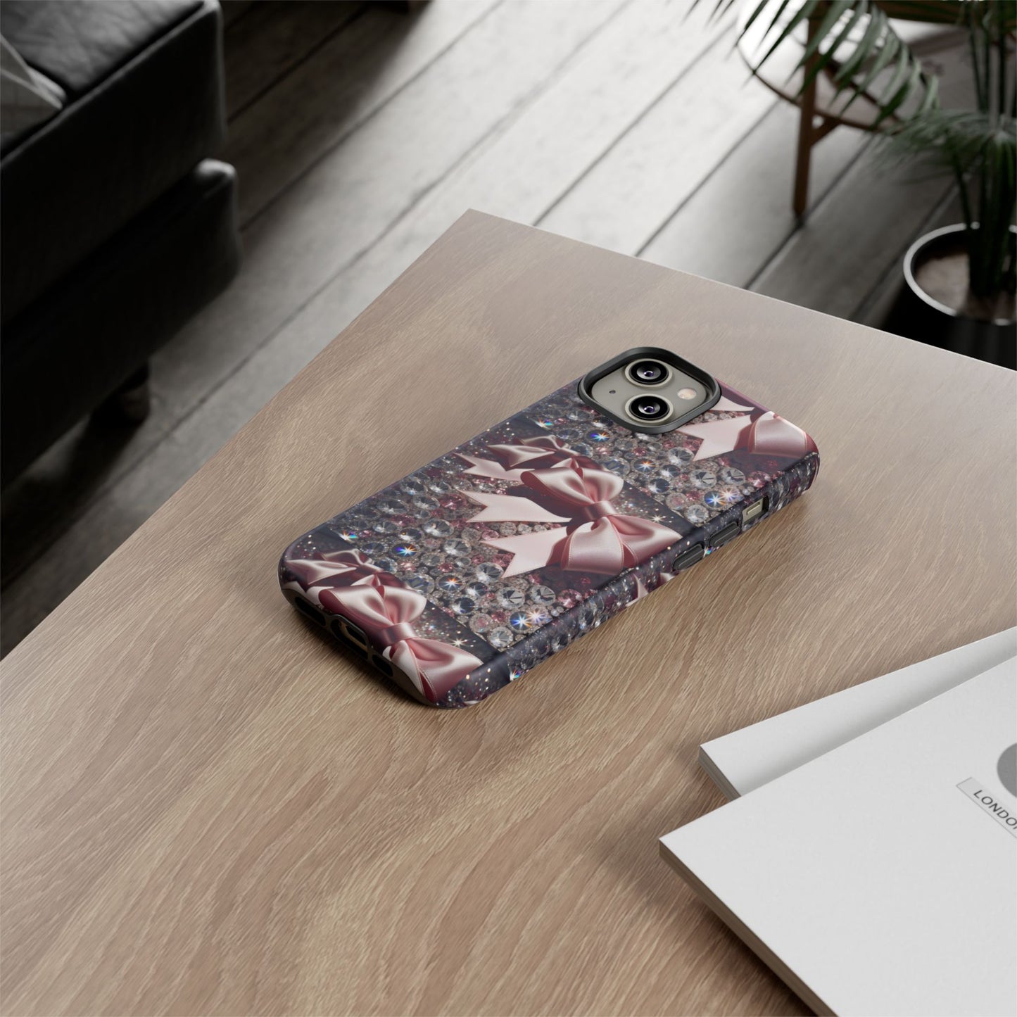 Sparkling Glam Phone Case, Tough Cases, Gift for Her, Stylish Cell Phone Accessories, Blinged Out Designs, Holiday Gifts