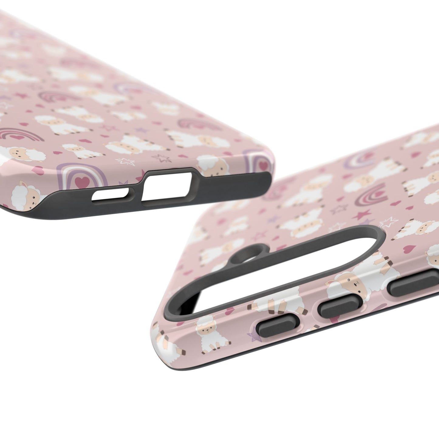 Cute Pastel Phone Case with Teddy Bears and Rainbows, Durable Phone Cover, Trendy Mobile Accessory, Gifts for Her, Birthday Must-Have