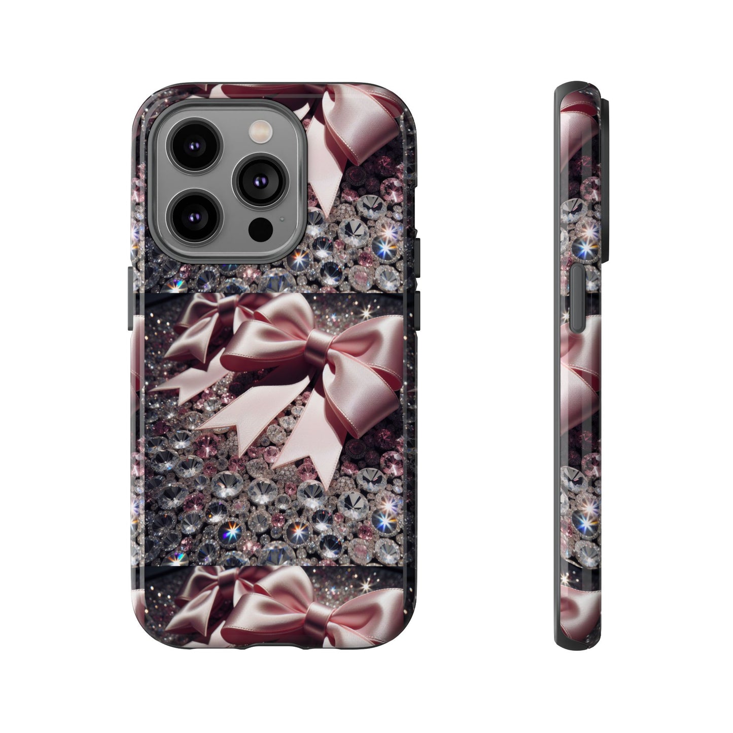 Sparkling Glam Phone Case, Tough Cases, Gift for Her, Stylish Cell Phone Accessories, Blinged Out Designs, Holiday Gifts