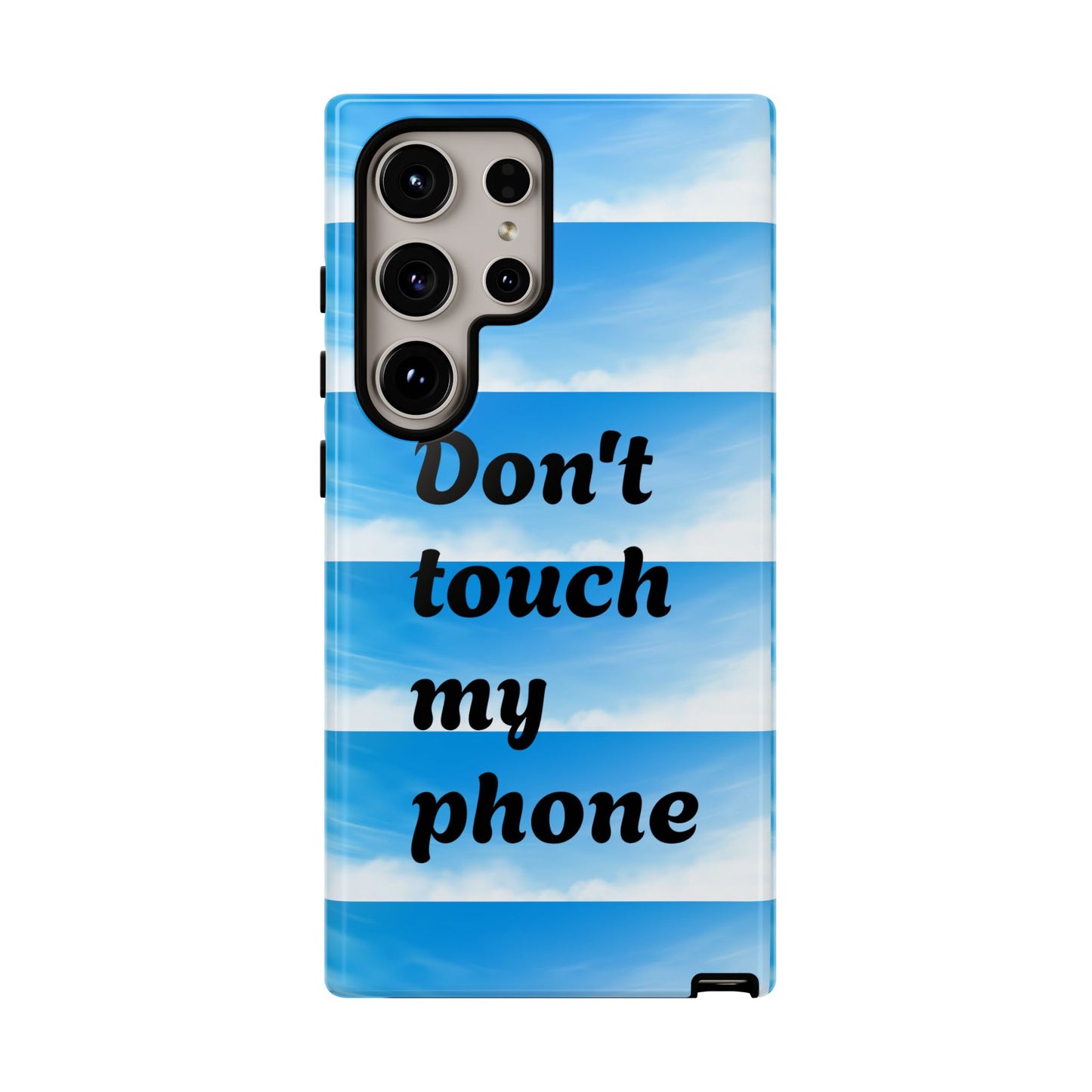 Phone Case, Quirky Phone Cover, Don't Touch My Phone Case, Gift for Teens, Trendy Accessory, Unique Phone Protection