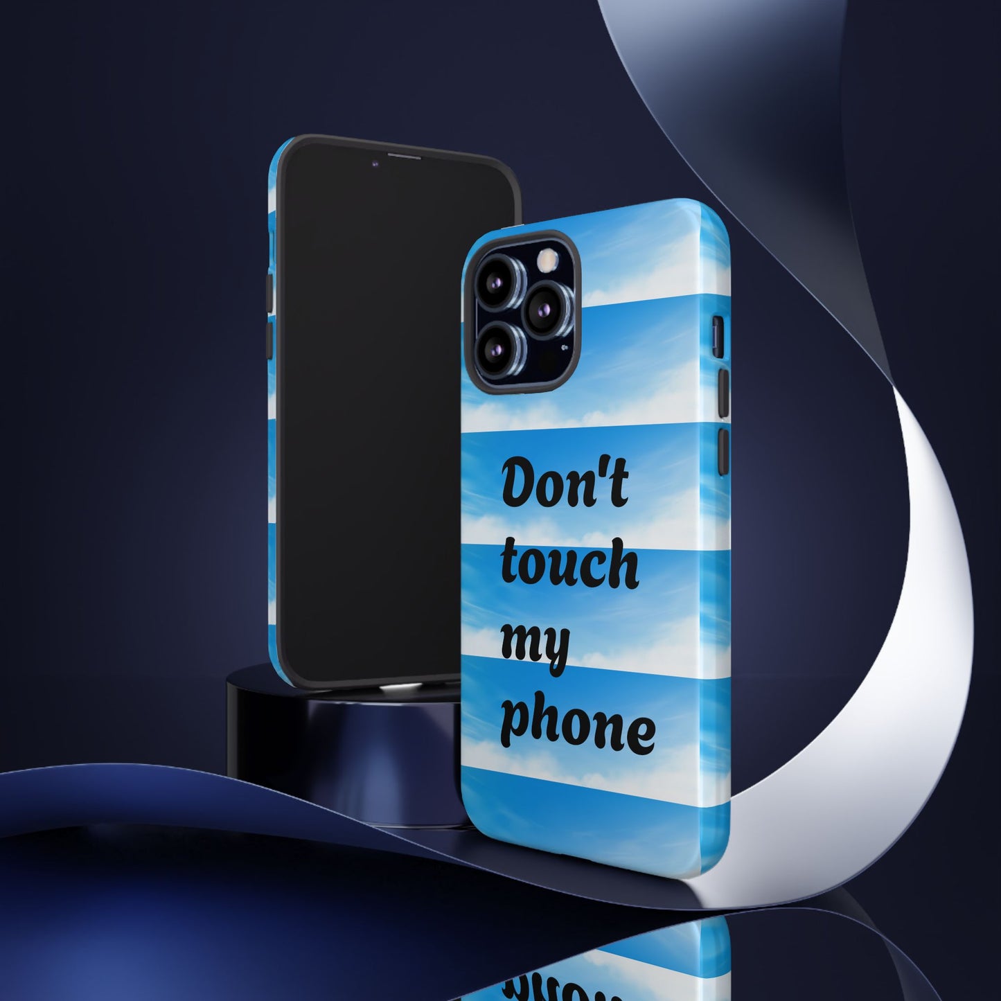 Phone Case, Quirky Phone Cover, Don't Touch My Phone Case, Gift for Teens, Trendy Accessory, Unique Phone Protection