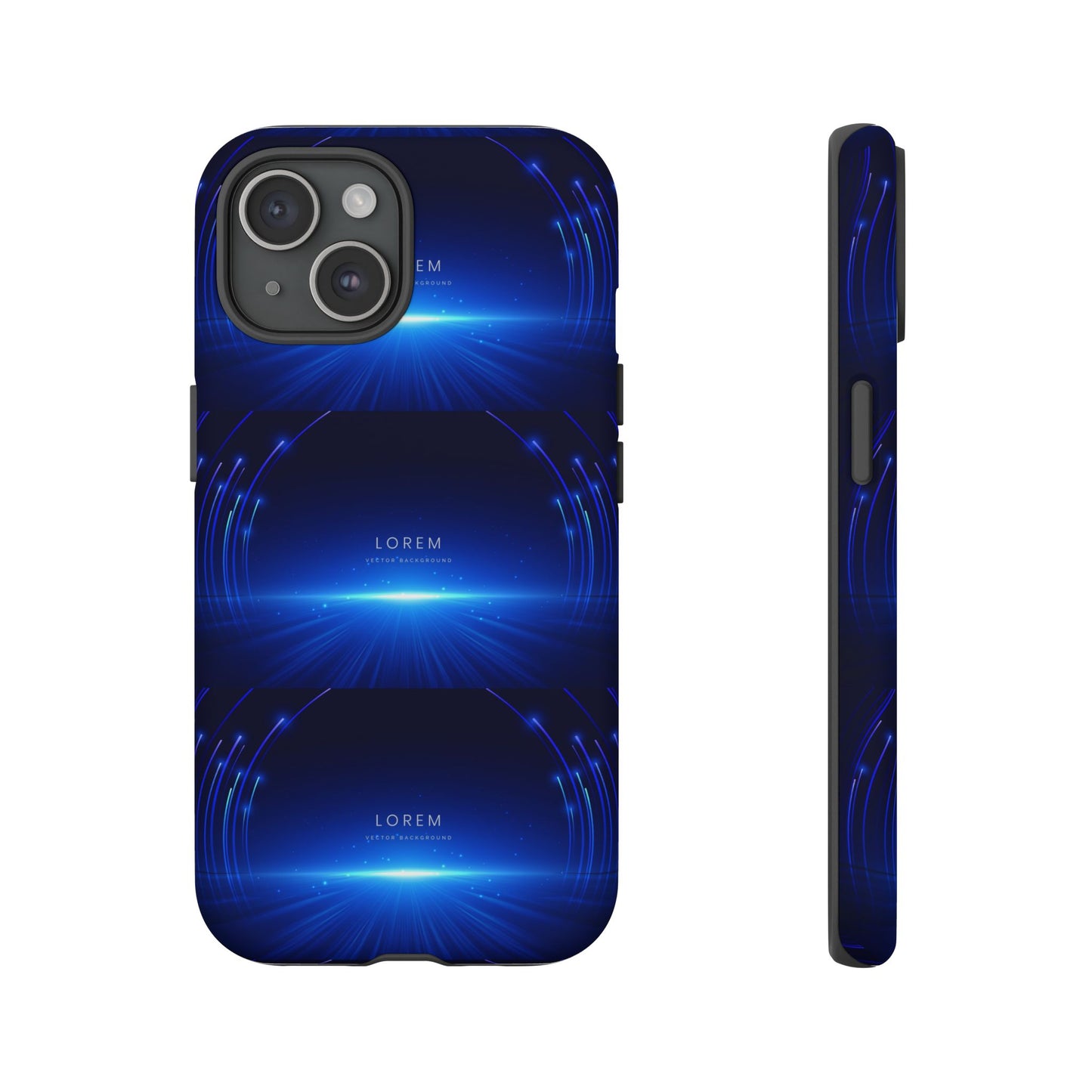 Tough Cases: Blue Lightwave Phone Case, Stylish Mobile Cover, Durable Protective Case, Gift for Tech Lovers, Trendy Gadget Accessory