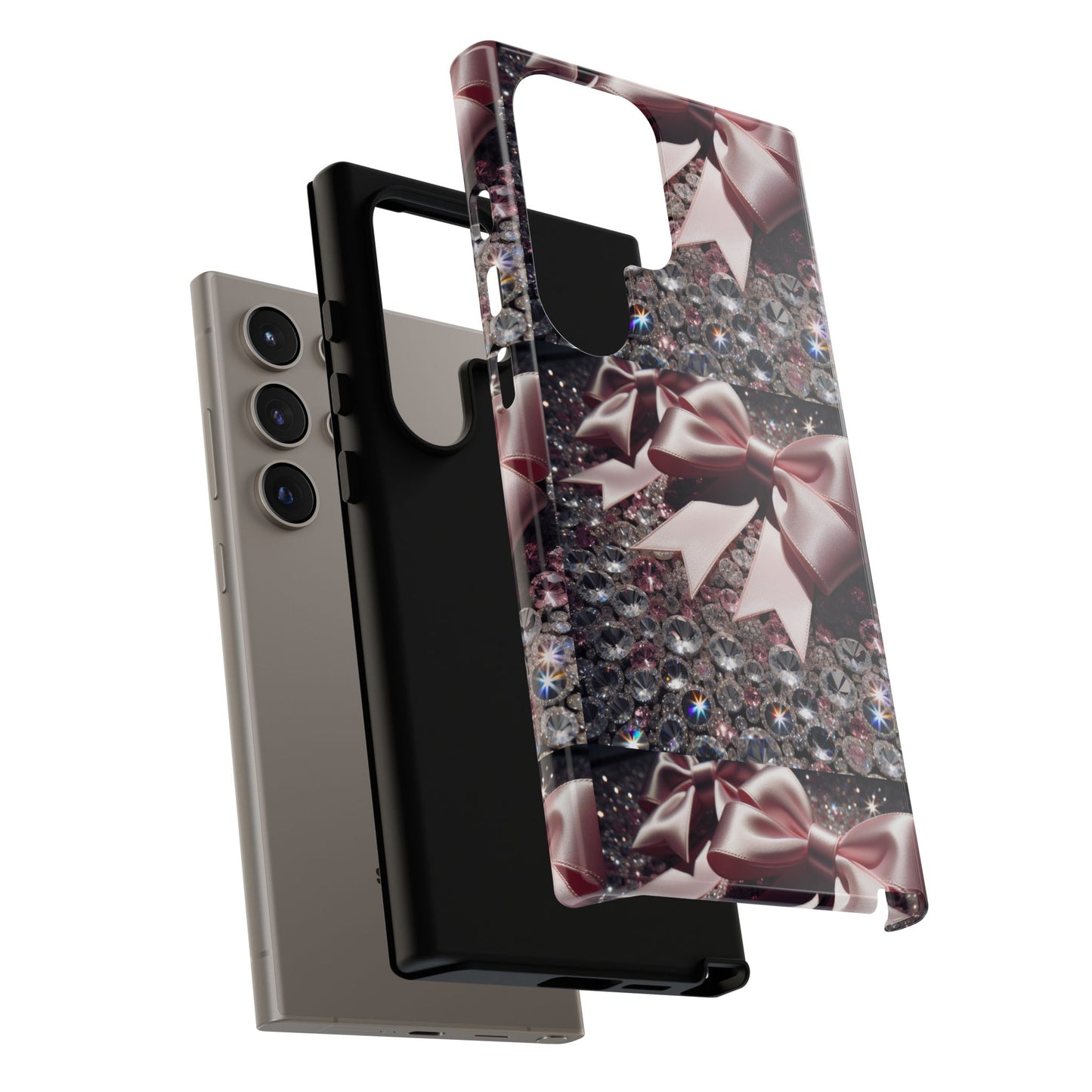 Sparkling Glam Phone Case, Tough Cases, Gift for Her, Stylish Cell Phone Accessories, Blinged Out Designs, Holiday Gifts