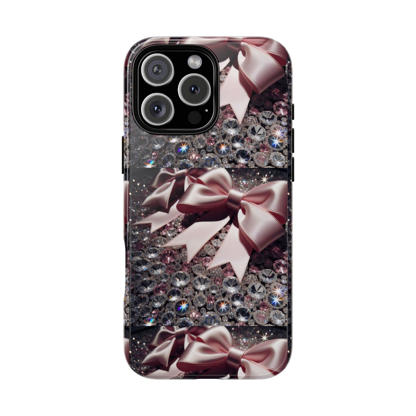 Sparkling Glam Phone Case, Tough Cases, Gift for Her, Stylish Cell Phone Accessories, Blinged Out Designs, Holiday Gifts