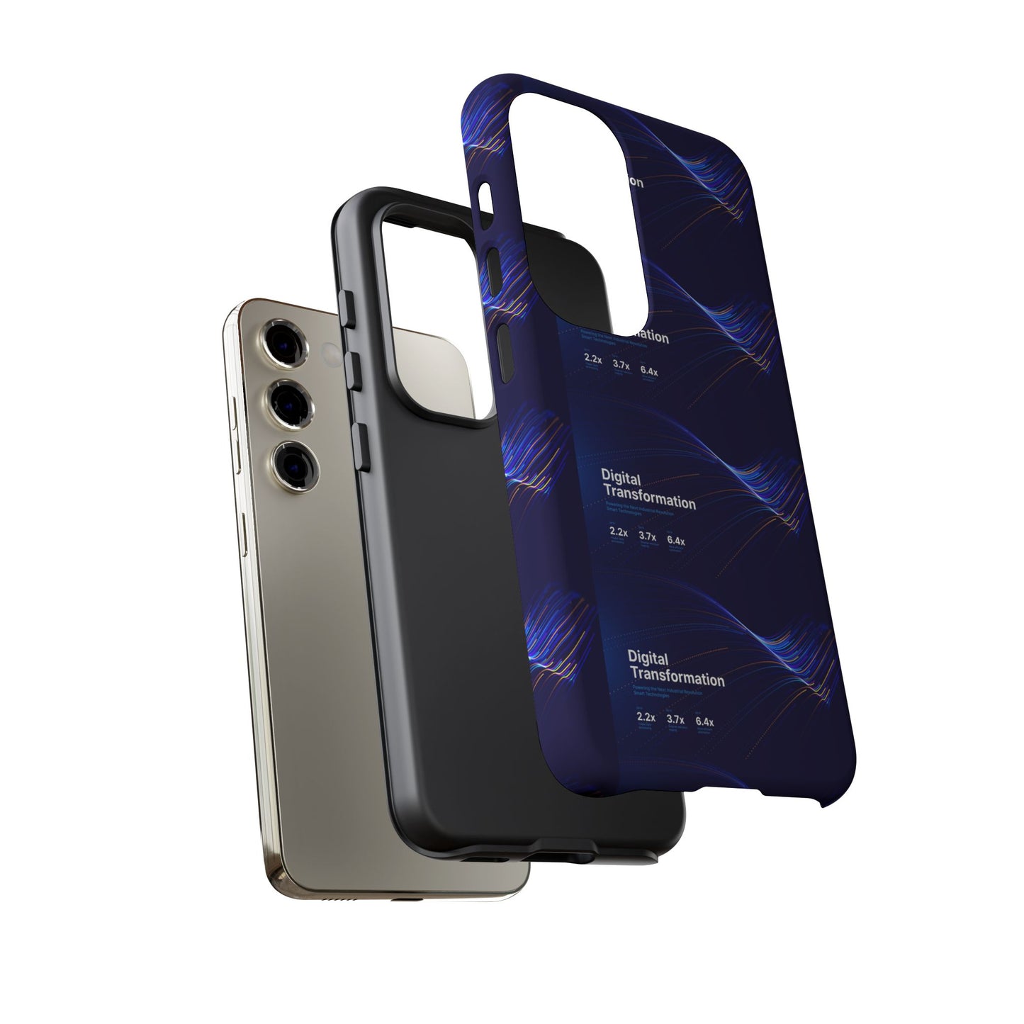 Digital Transformation Phone Case, Tough Cases for Modern Tech, Gifts for Digital Nomads, Unique Designs for Gadget Lovers, Custom [...]