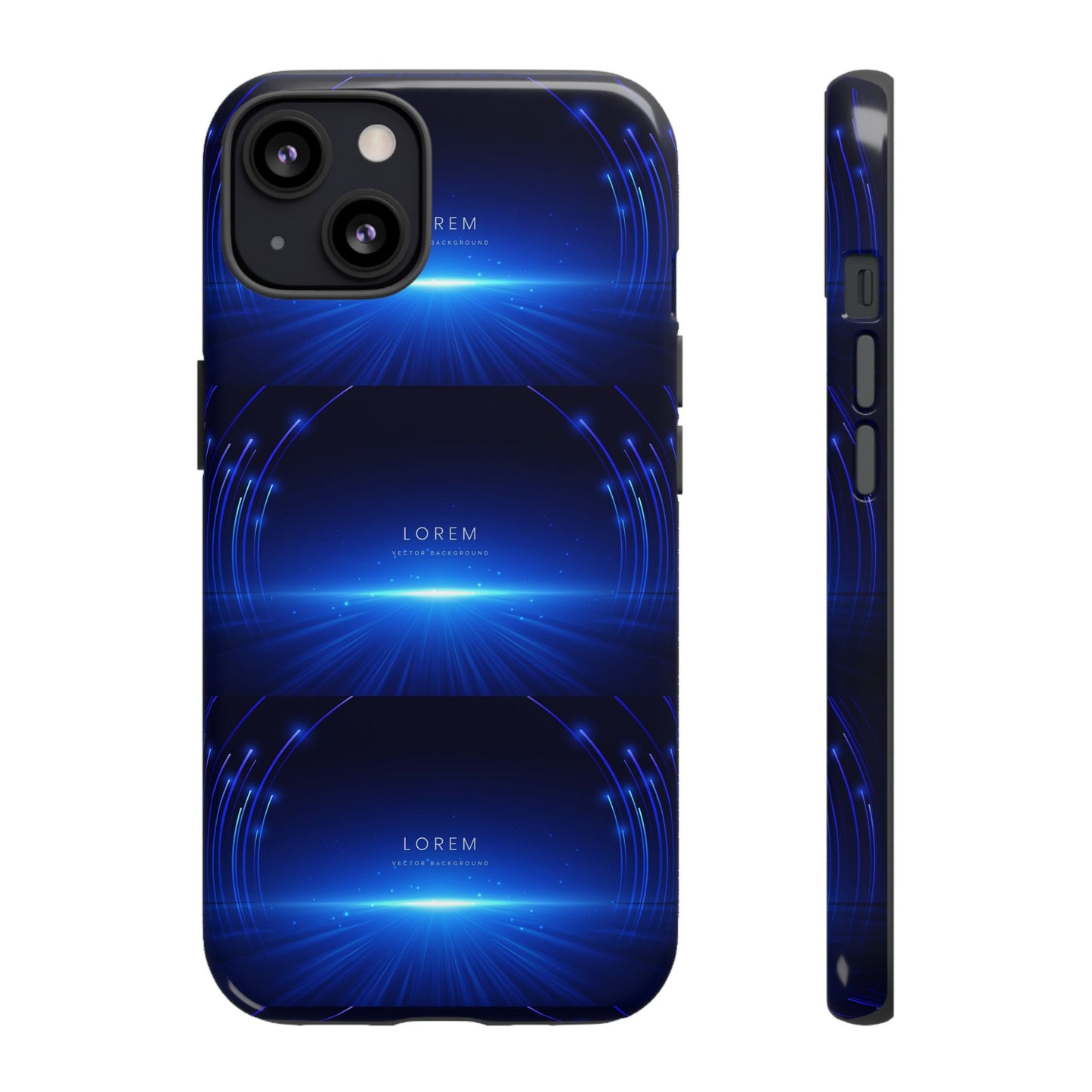Tough Cases: Blue Lightwave Phone Case, Stylish Mobile Cover, Durable Protective Case, Gift for Tech Lovers, Trendy Gadget Accessory