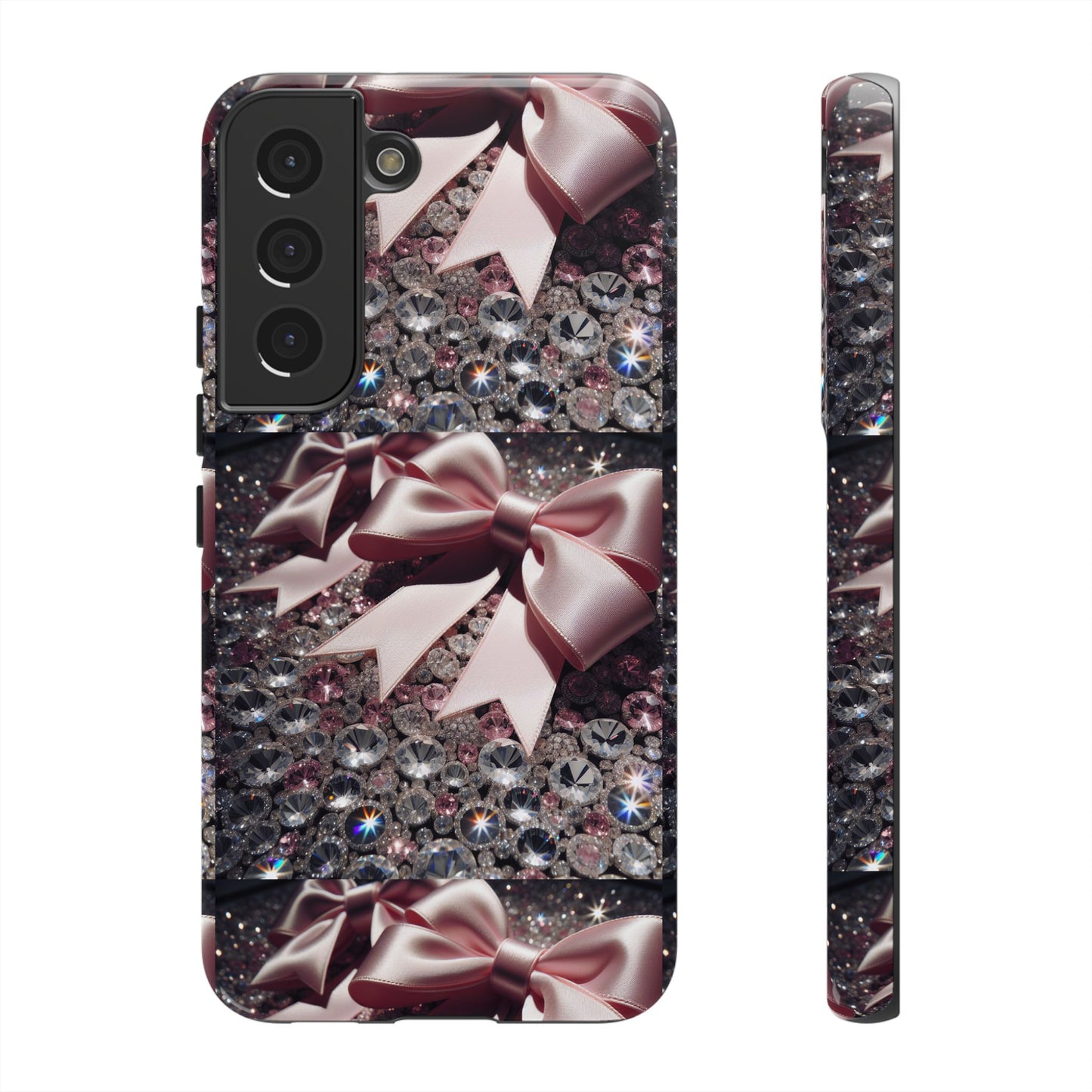 Sparkling Glam Phone Case, Tough Cases, Gift for Her, Stylish Cell Phone Accessories, Blinged Out Designs, Holiday Gifts