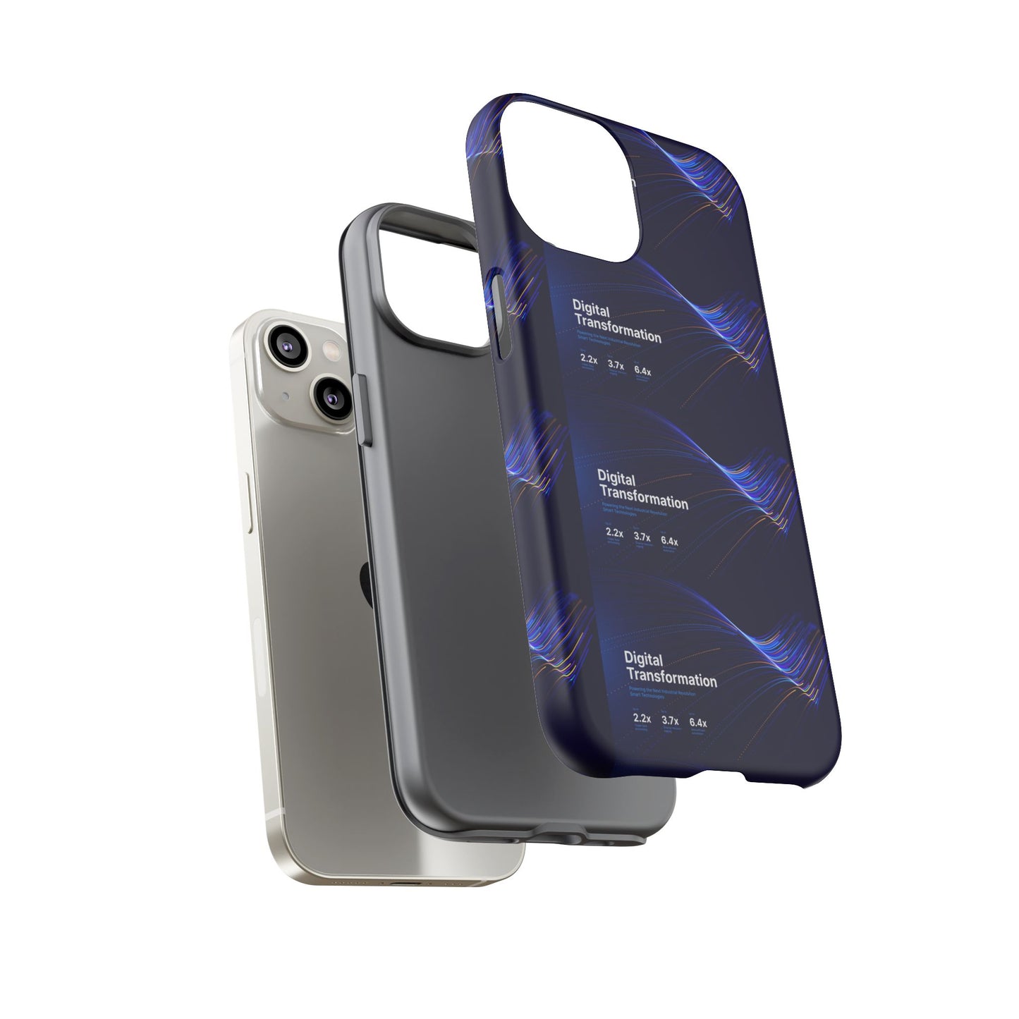 Digital Transformation Phone Case, Tough Cases for Modern Tech, Gifts for Digital Nomads, Unique Designs for Gadget Lovers, Custom [...]
