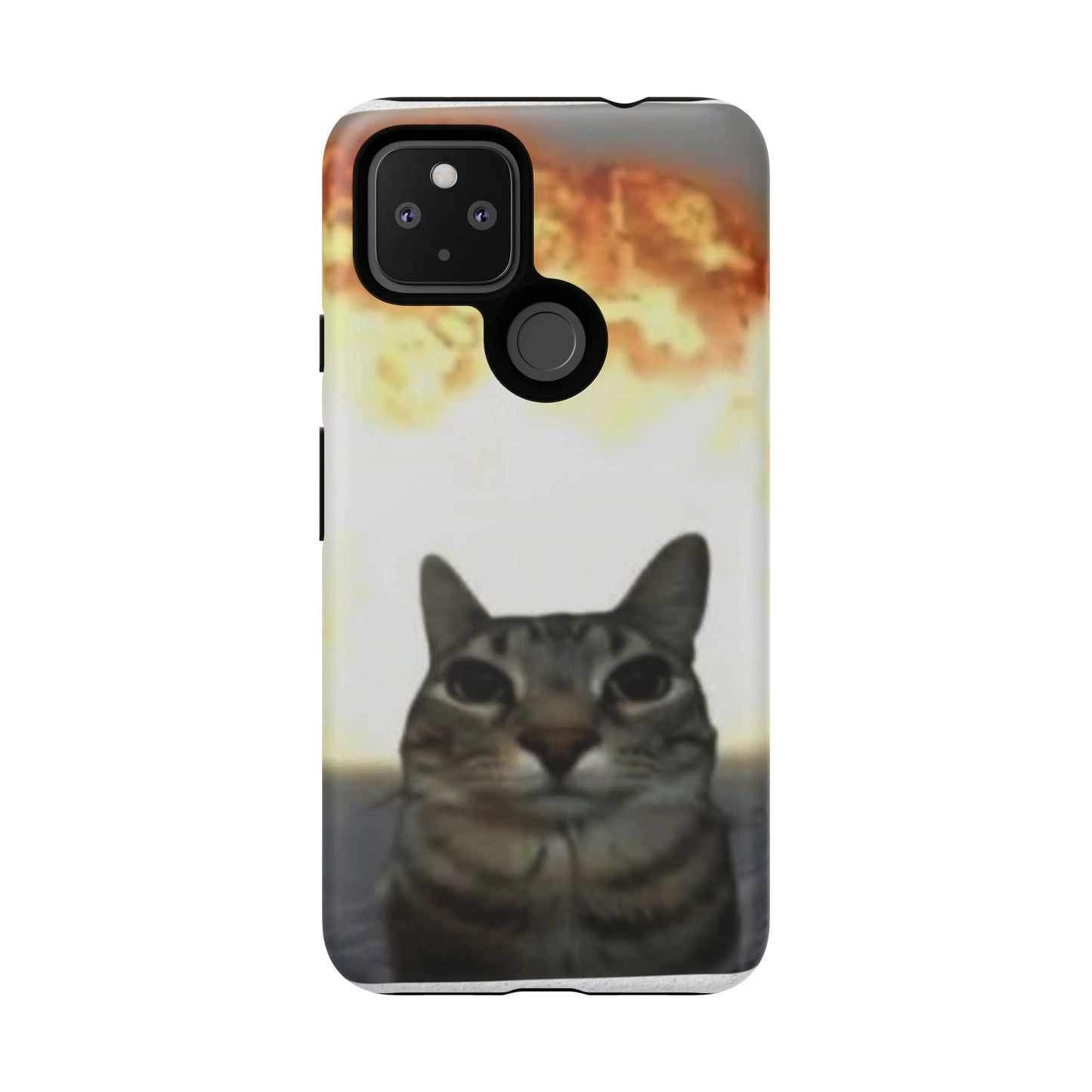 Cat-Themed Phone Case with Explosive Background, Tough Cases for Pet Lovers, Unique Gift for Cat Owners, Funny Animal Accessories, [...]