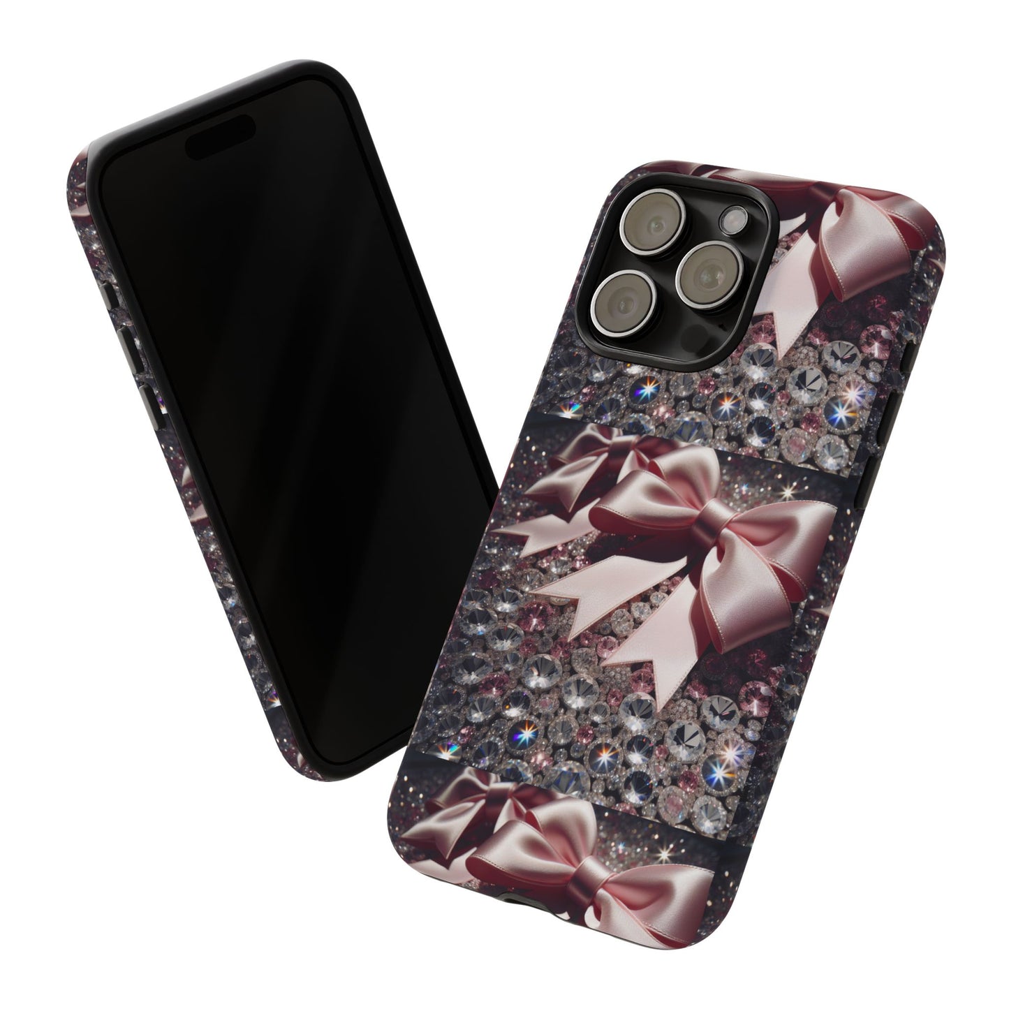 Sparkling Glam Phone Case, Tough Cases, Gift for Her, Stylish Cell Phone Accessories, Blinged Out Designs, Holiday Gifts