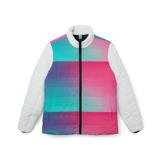 Gradient Women’s Puffer Jacket - Chic Outerwear for All Seasons, Perfect for Casual Outings, Layering, Adventurous Spirit, Gift for Her