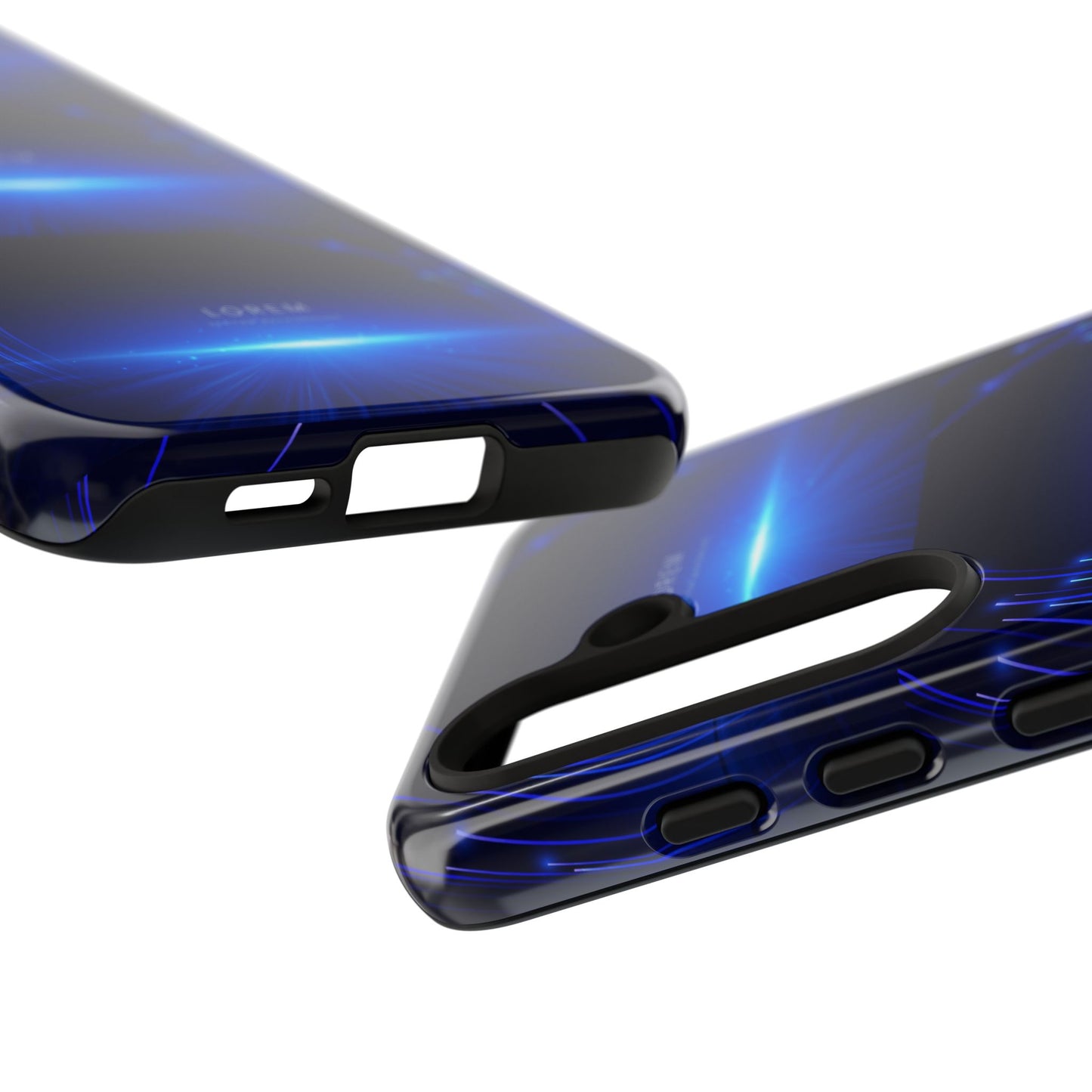 Tough Cases: Blue Lightwave Phone Case, Stylish Mobile Cover, Durable Protective Case, Gift for Tech Lovers, Trendy Gadget Accessory