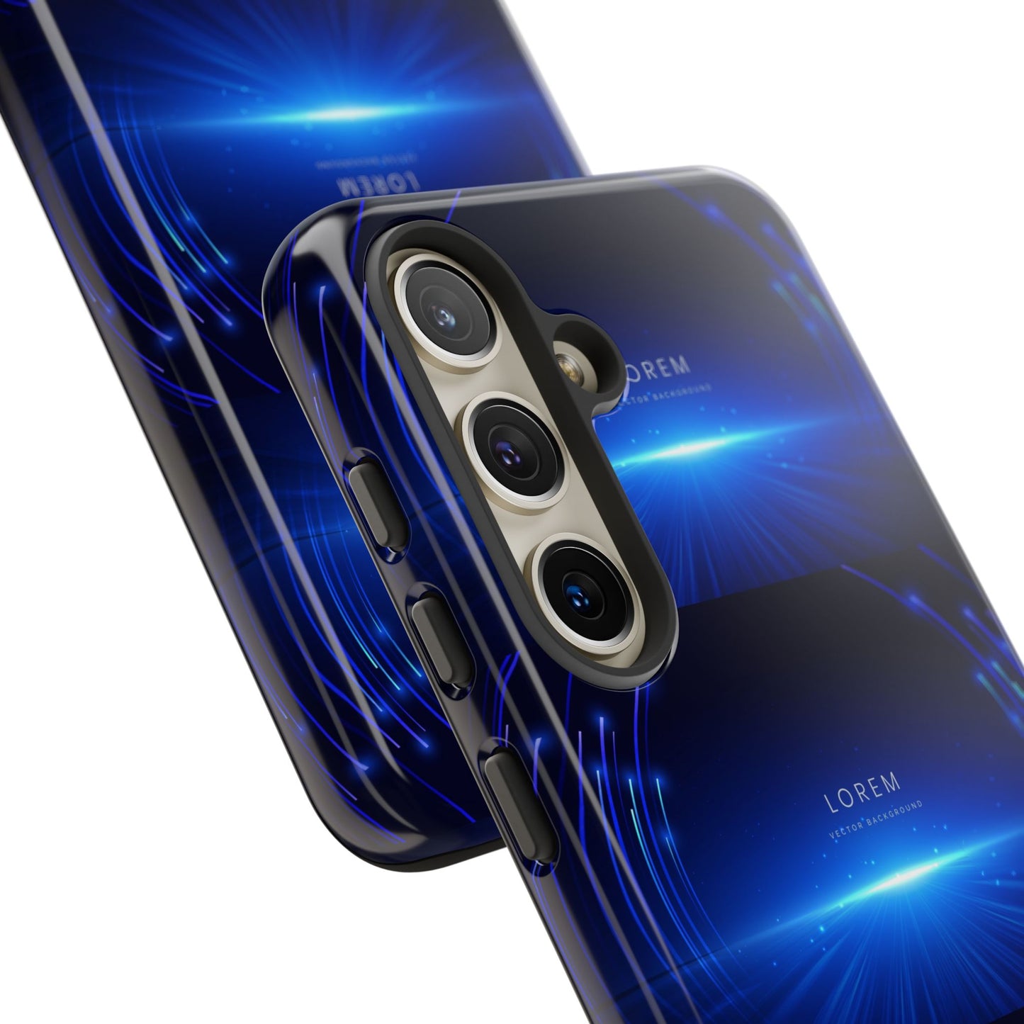 Tough Cases: Blue Lightwave Phone Case, Stylish Mobile Cover, Durable Protective Case, Gift for Tech Lovers, Trendy Gadget Accessory