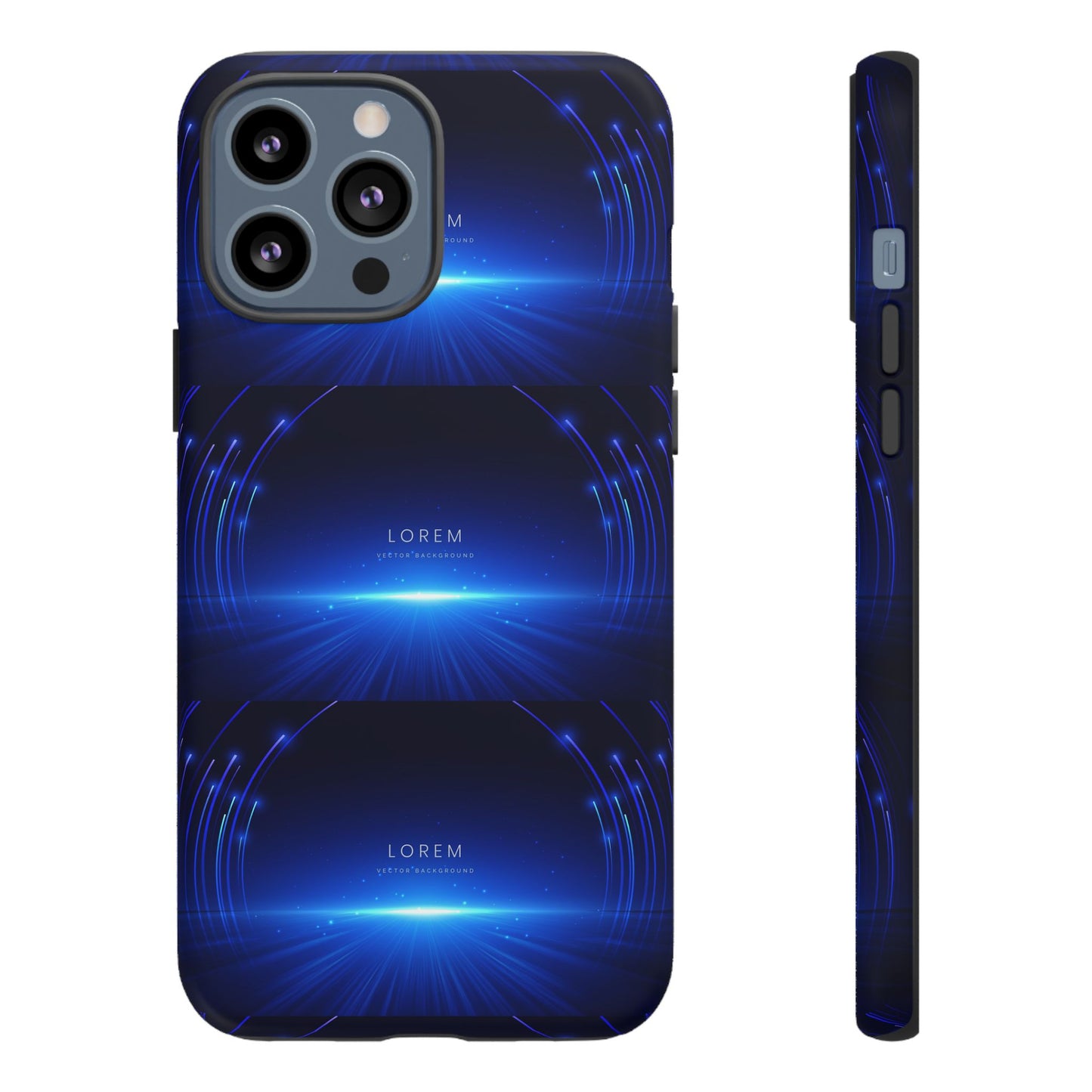 Tough Cases: Blue Lightwave Phone Case, Stylish Mobile Cover, Durable Protective Case, Gift for Tech Lovers, Trendy Gadget Accessory