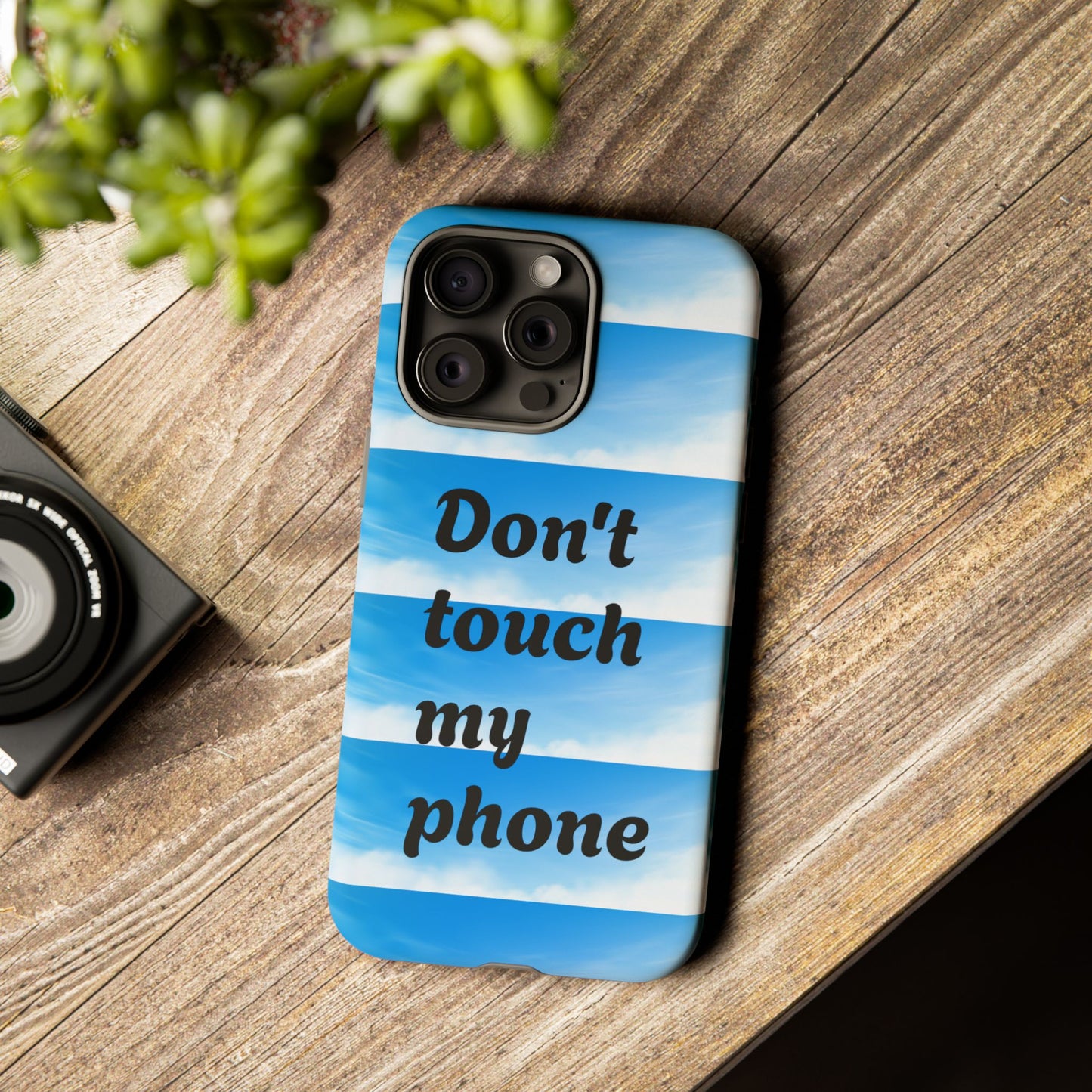 Phone Case, Quirky Phone Cover, Don't Touch My Phone Case, Gift for Teens, Trendy Accessory, Unique Phone Protection
