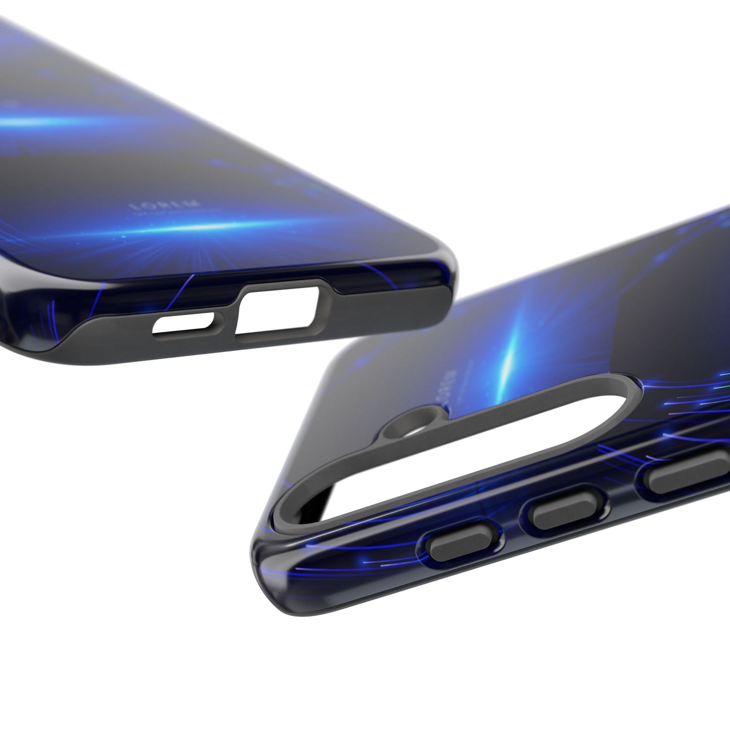 Tough Cases: Blue Lightwave Phone Case, Stylish Mobile Cover, Durable Protective Case, Gift for Tech Lovers, Trendy Gadget Accessory