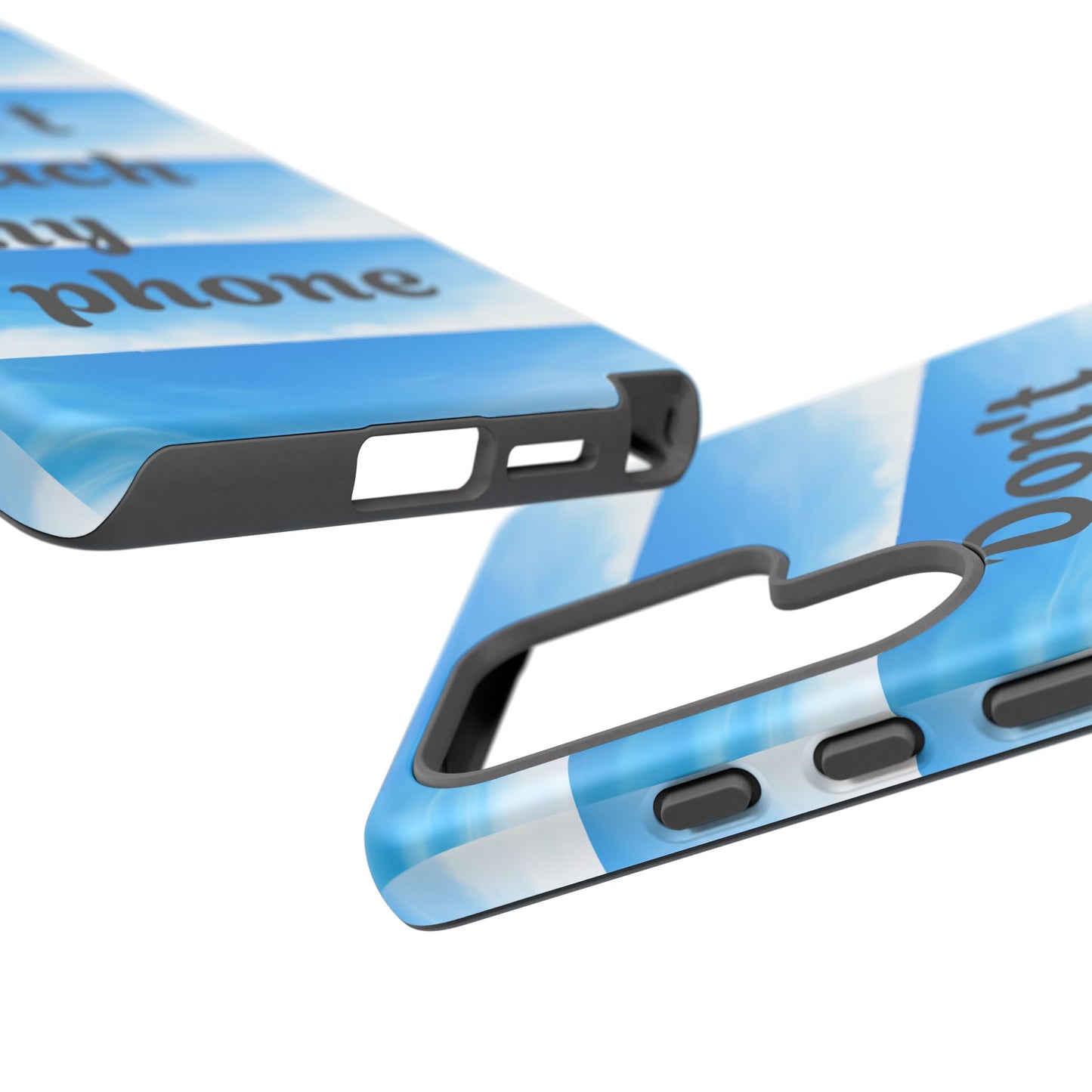 Phone Case, Quirky Phone Cover, Don't Touch My Phone Case, Gift for Teens, Trendy Accessory, Unique Phone Protection