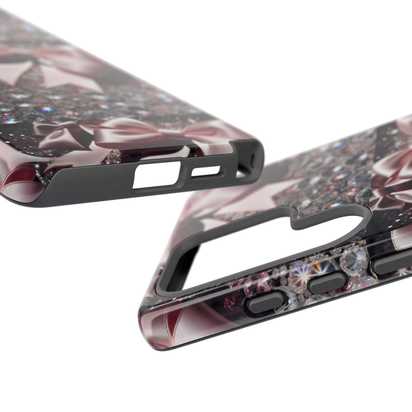 Sparkling Glam Phone Case, Tough Cases, Gift for Her, Stylish Cell Phone Accessories, Blinged Out Designs, Holiday Gifts