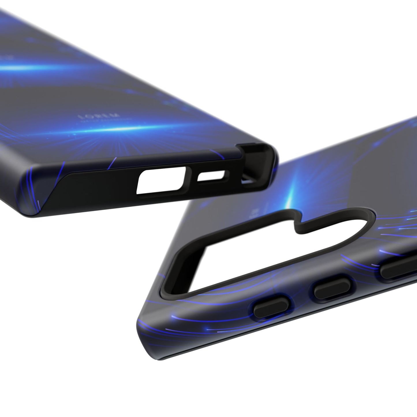 Tough Cases: Blue Lightwave Phone Case, Stylish Mobile Cover, Durable Protective Case, Gift for Tech Lovers, Trendy Gadget Accessory