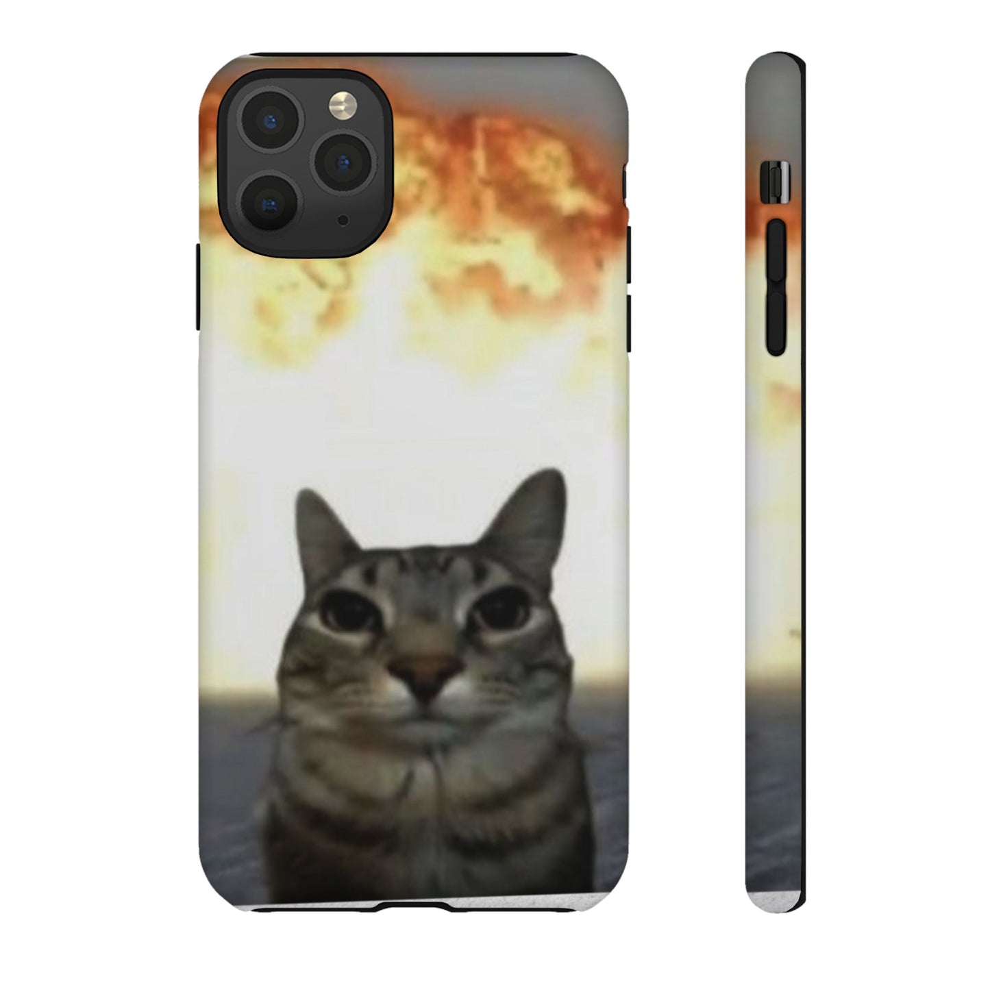 Cat-Themed Phone Case with Explosive Background, Tough Cases for Pet Lovers, Unique Gift for Cat Owners, Funny Animal Accessories, [...]