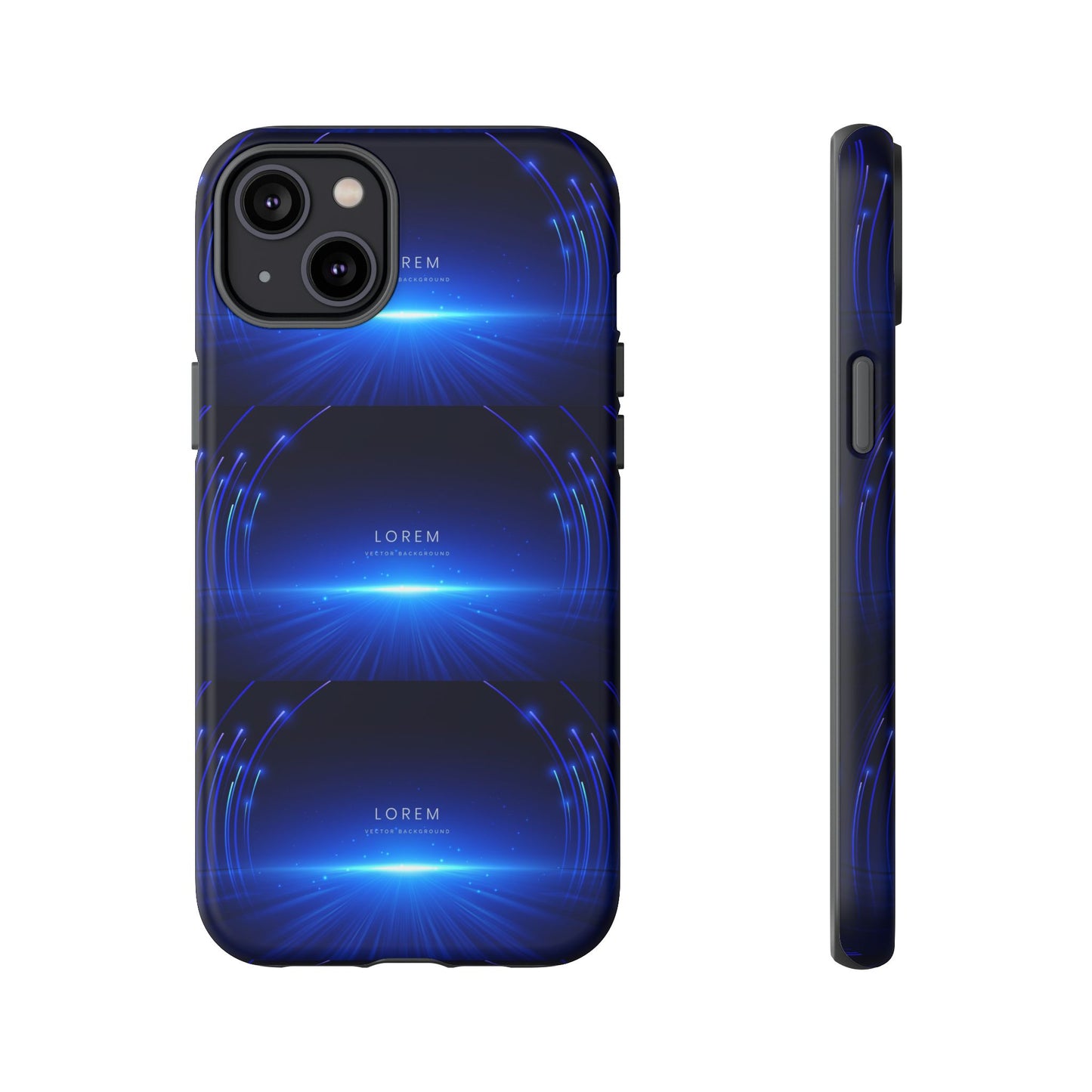 Tough Cases: Blue Lightwave Phone Case, Stylish Mobile Cover, Durable Protective Case, Gift for Tech Lovers, Trendy Gadget Accessory
