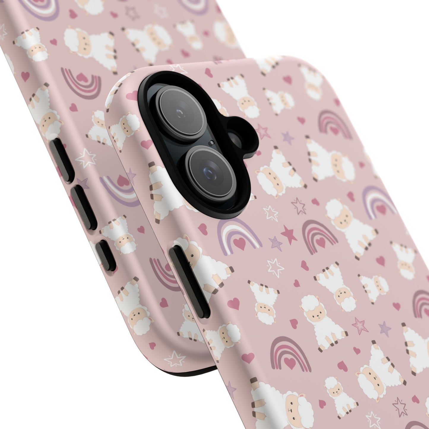 Cute Pastel Phone Case with Teddy Bears and Rainbows, Durable Phone Cover, Trendy Mobile Accessory, Gifts for Her, Birthday Must-Have