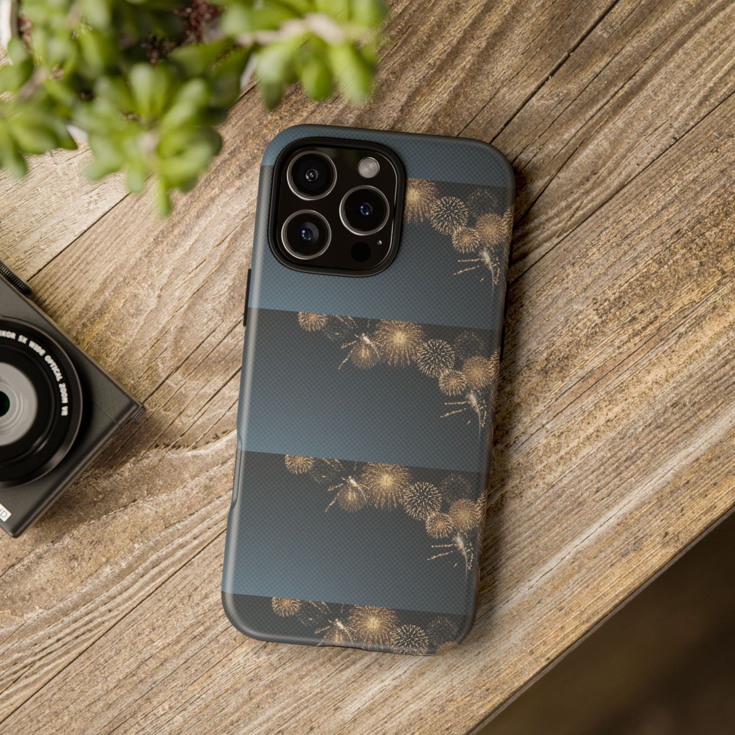 Elegant Fireworks Phone Case, Tough Phone Cover, Holiday Gift, Customizable Case, Premium Protection, Unique Design