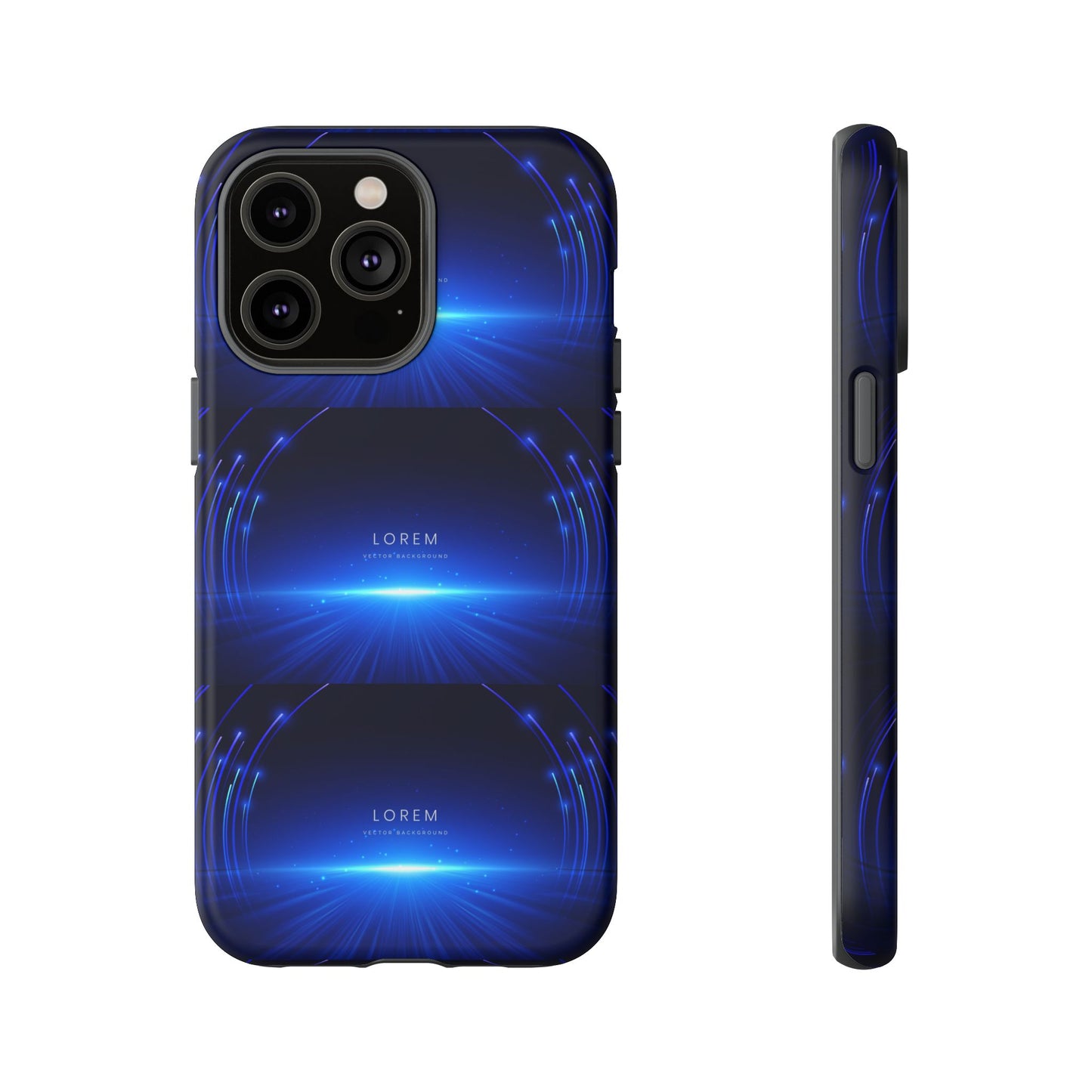Tough Cases: Blue Lightwave Phone Case, Stylish Mobile Cover, Durable Protective Case, Gift for Tech Lovers, Trendy Gadget Accessory