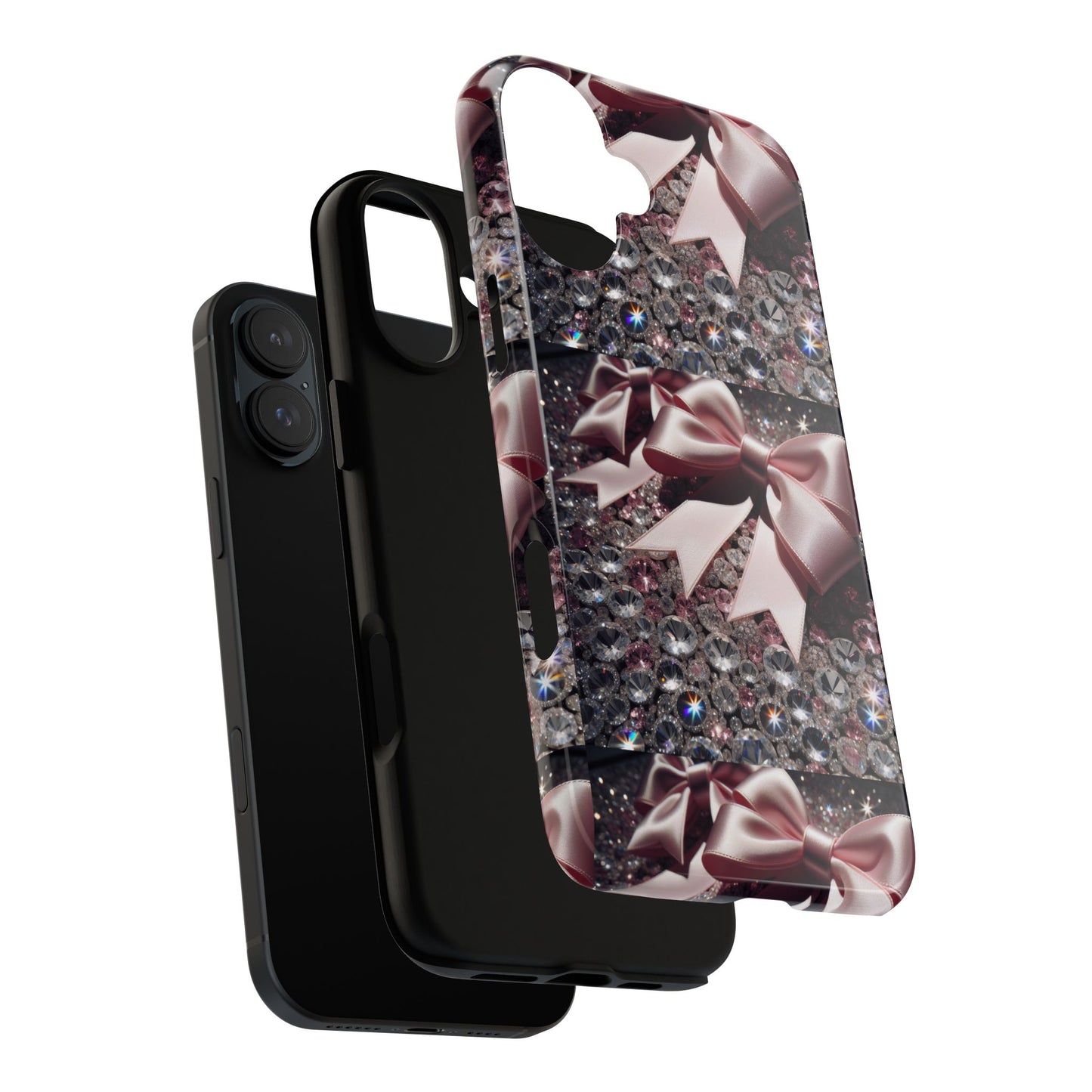 Sparkling Glam Phone Case, Tough Cases, Gift for Her, Stylish Cell Phone Accessories, Blinged Out Designs, Holiday Gifts