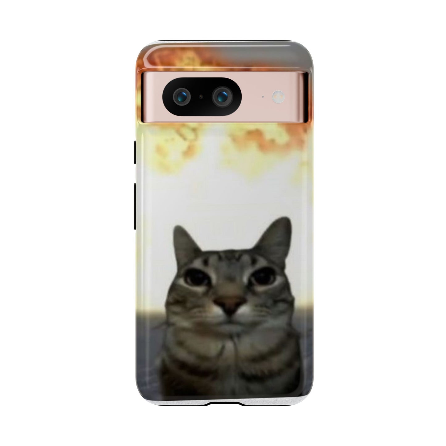 Cat-Themed Phone Case with Explosive Background, Tough Cases for Pet Lovers, Unique Gift for Cat Owners, Funny Animal Accessories, [...]