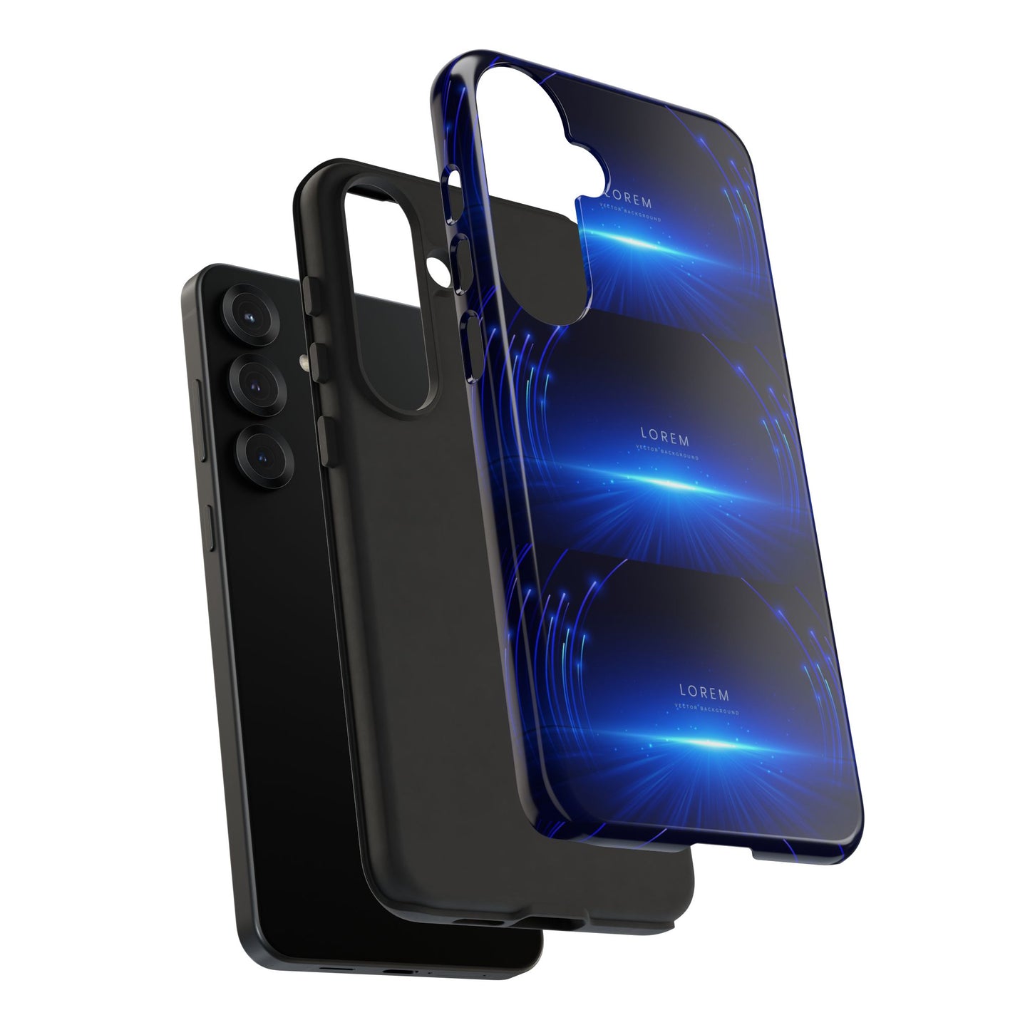 Tough Cases: Blue Lightwave Phone Case, Stylish Mobile Cover, Durable Protective Case, Gift for Tech Lovers, Trendy Gadget Accessory