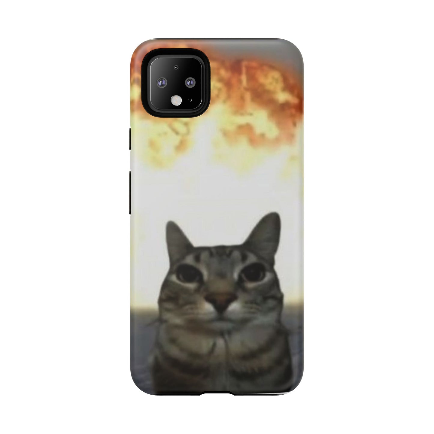 Cat-Themed Phone Case with Explosive Background, Tough Cases for Pet Lovers, Unique Gift for Cat Owners, Funny Animal Accessories, [...]
