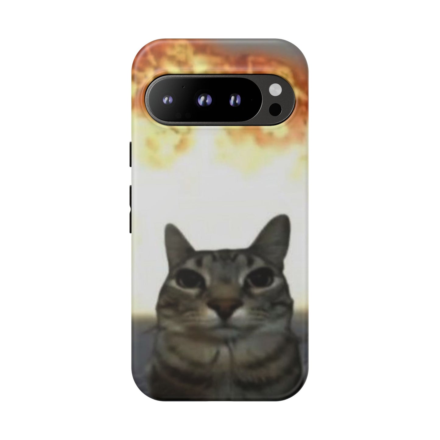 Cat-Themed Phone Case with Explosive Background, Tough Cases for Pet Lovers, Unique Gift for Cat Owners, Funny Animal Accessories, [...]