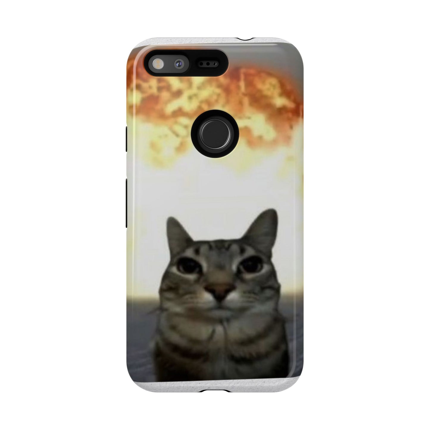 Cat-Themed Phone Case with Explosive Background, Tough Cases for Pet Lovers, Unique Gift for Cat Owners, Funny Animal Accessories, [...]