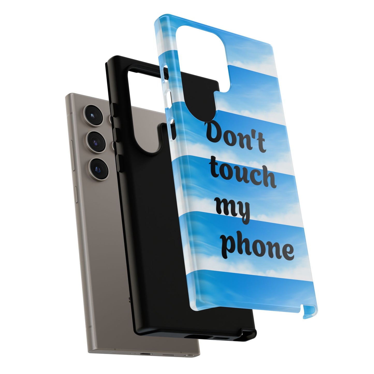 Phone Case, Quirky Phone Cover, Don't Touch My Phone Case, Gift for Teens, Trendy Accessory, Unique Phone Protection