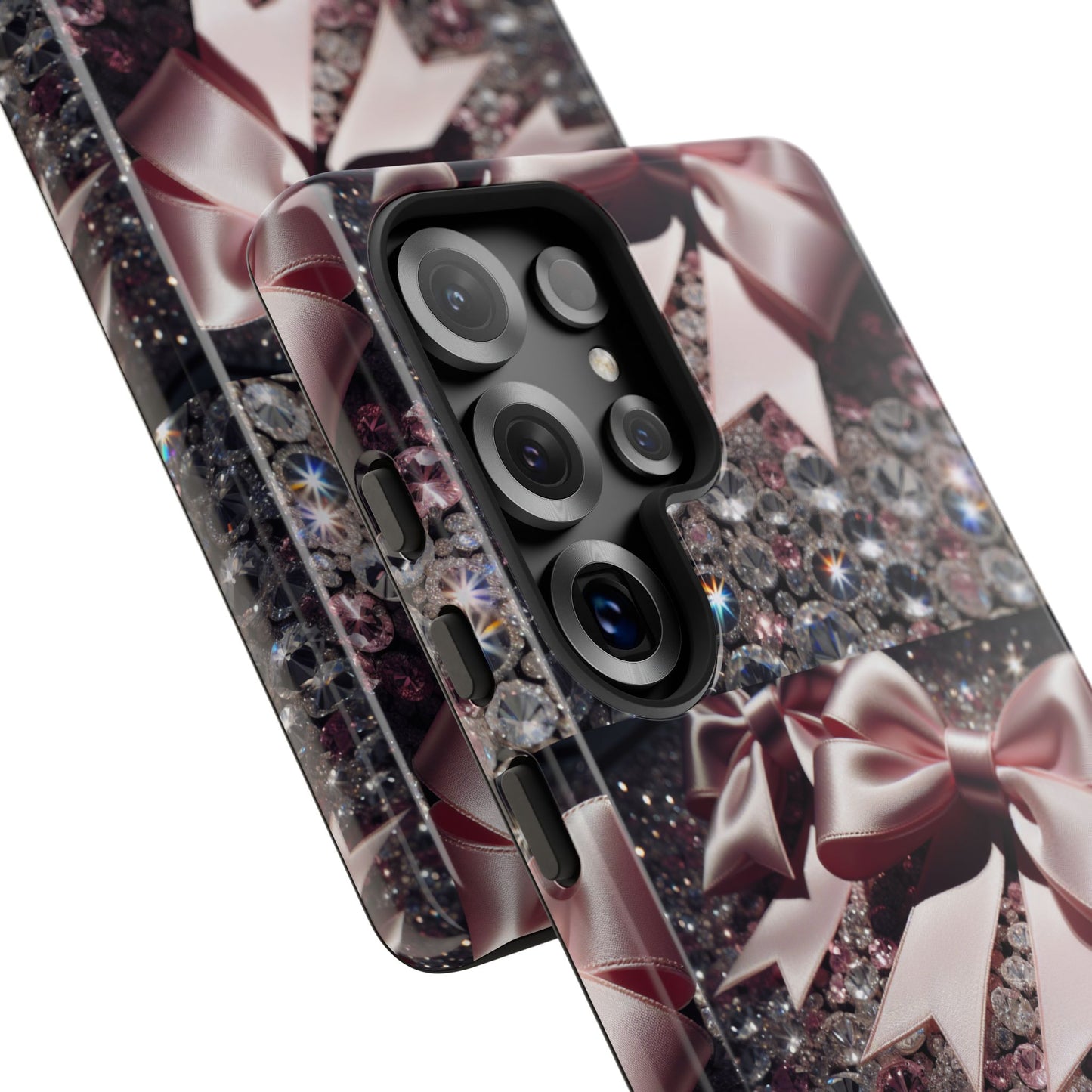 Sparkling Glam Phone Case, Tough Cases, Gift for Her, Stylish Cell Phone Accessories, Blinged Out Designs, Holiday Gifts