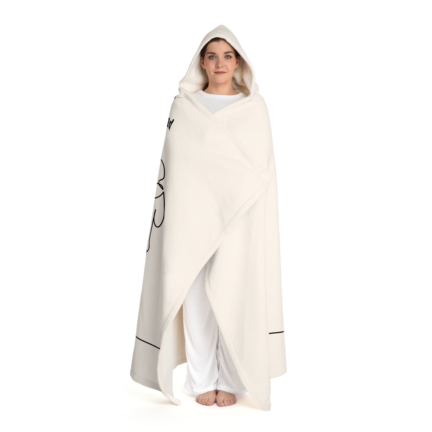 Cozy Hooded Sherpa Blanket for Ultimate Comfort, Warm Wearable Blanket, Perfect Gift for Home, Movie Nights, Relaxation, Holidays