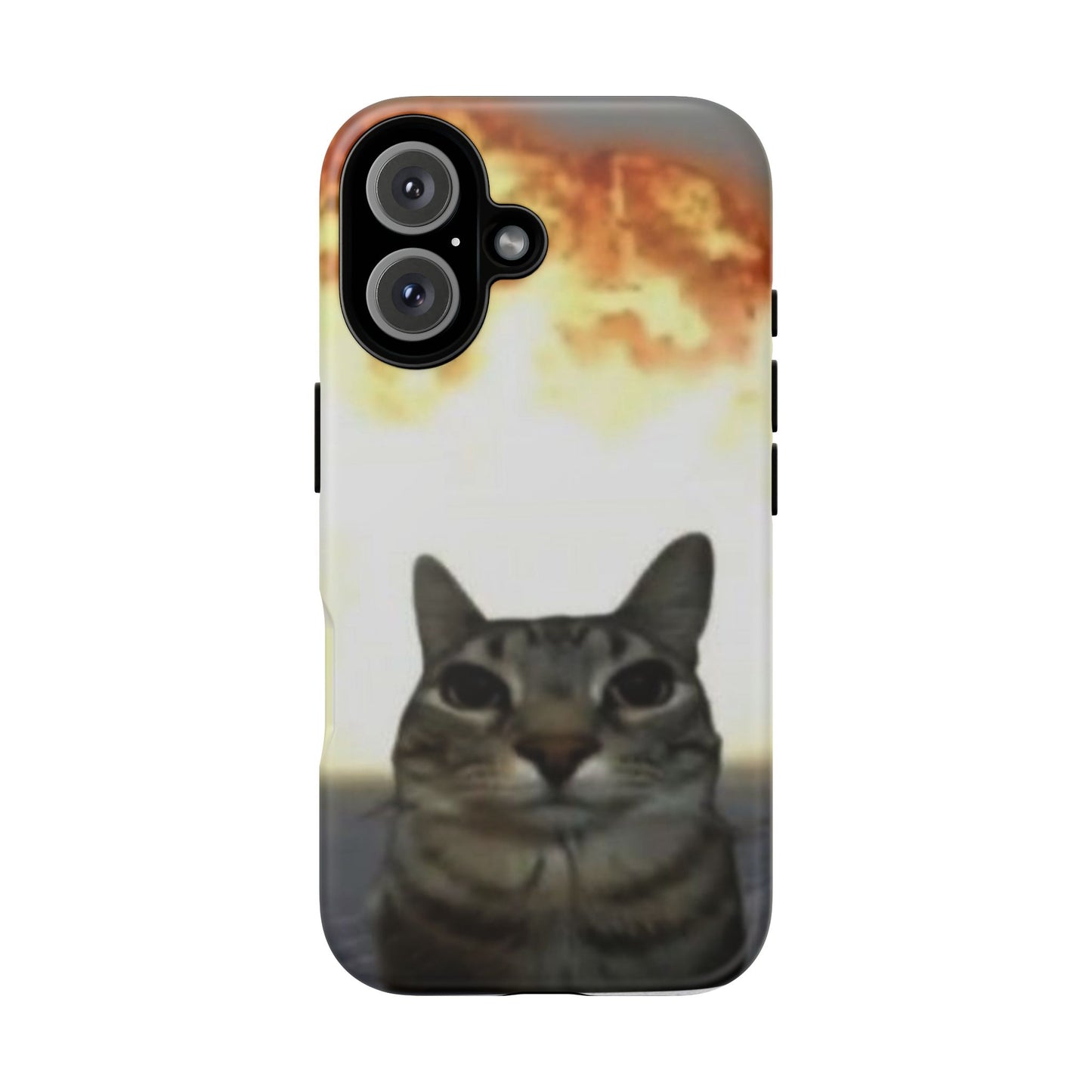 Cat-Themed Phone Case with Explosive Background, Tough Cases for Pet Lovers, Unique Gift for Cat Owners, Funny Animal Accessories, [...]