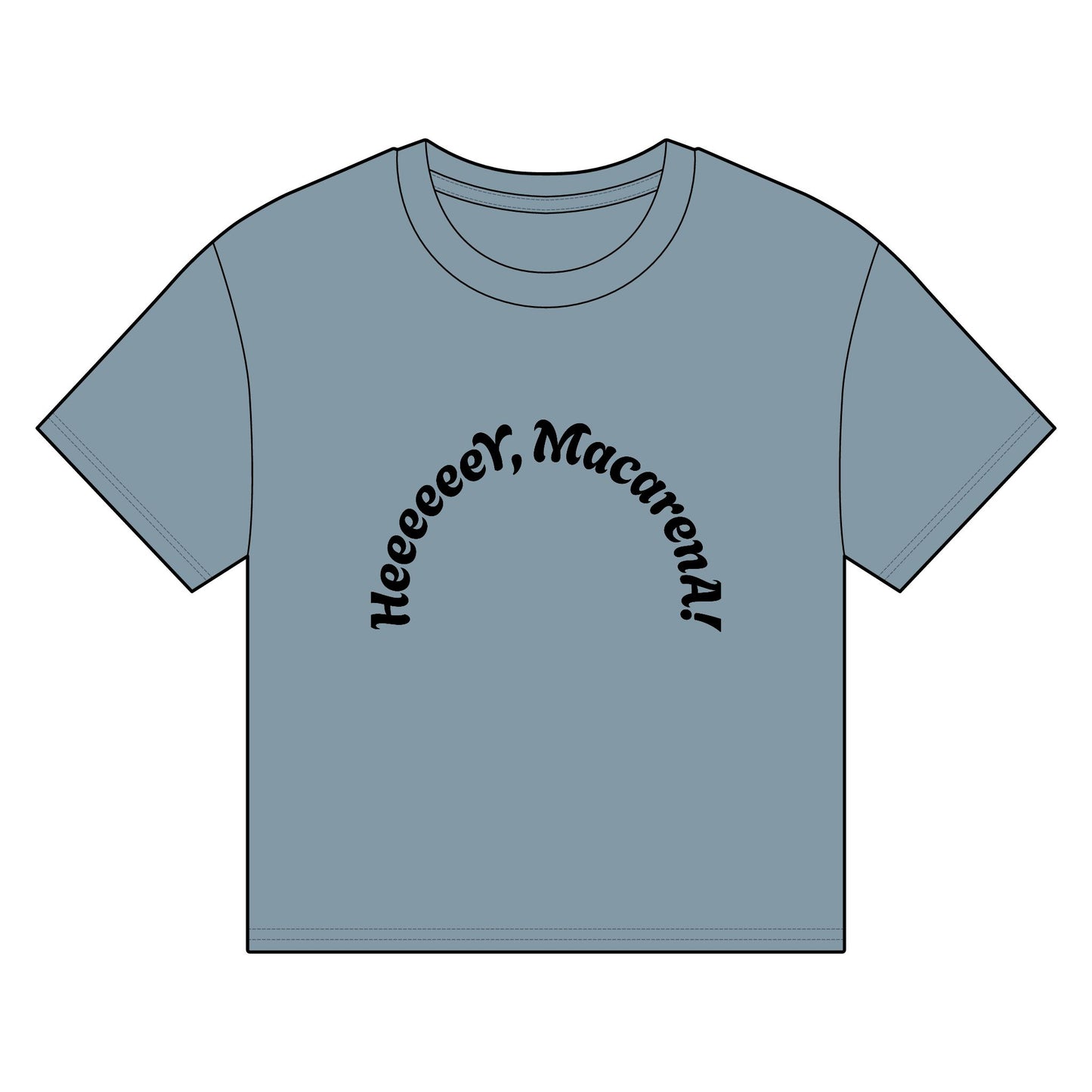 Heeeeeer, Macarena! Women's Organic Boxy T-shirt, Funny Top, Casual Wear, Gift for Dancers, Vintage Inspired Tee