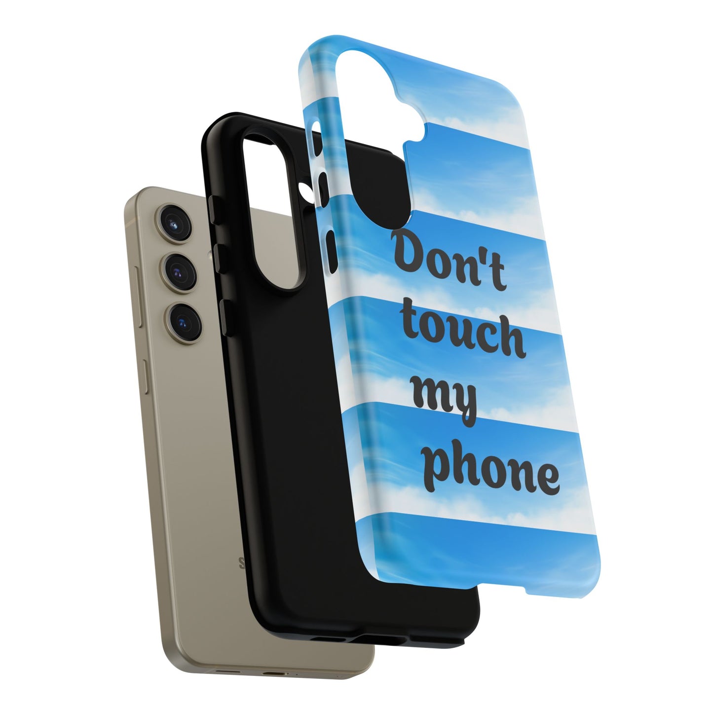 Phone Case, Quirky Phone Cover, Don't Touch My Phone Case, Gift for Teens, Trendy Accessory, Unique Phone Protection