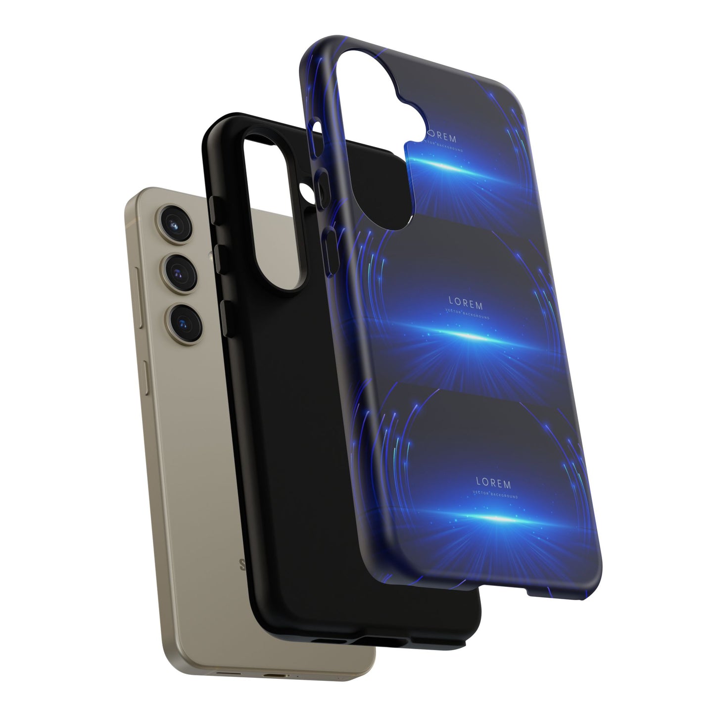 Tough Cases: Blue Lightwave Phone Case, Stylish Mobile Cover, Durable Protective Case, Gift for Tech Lovers, Trendy Gadget Accessory