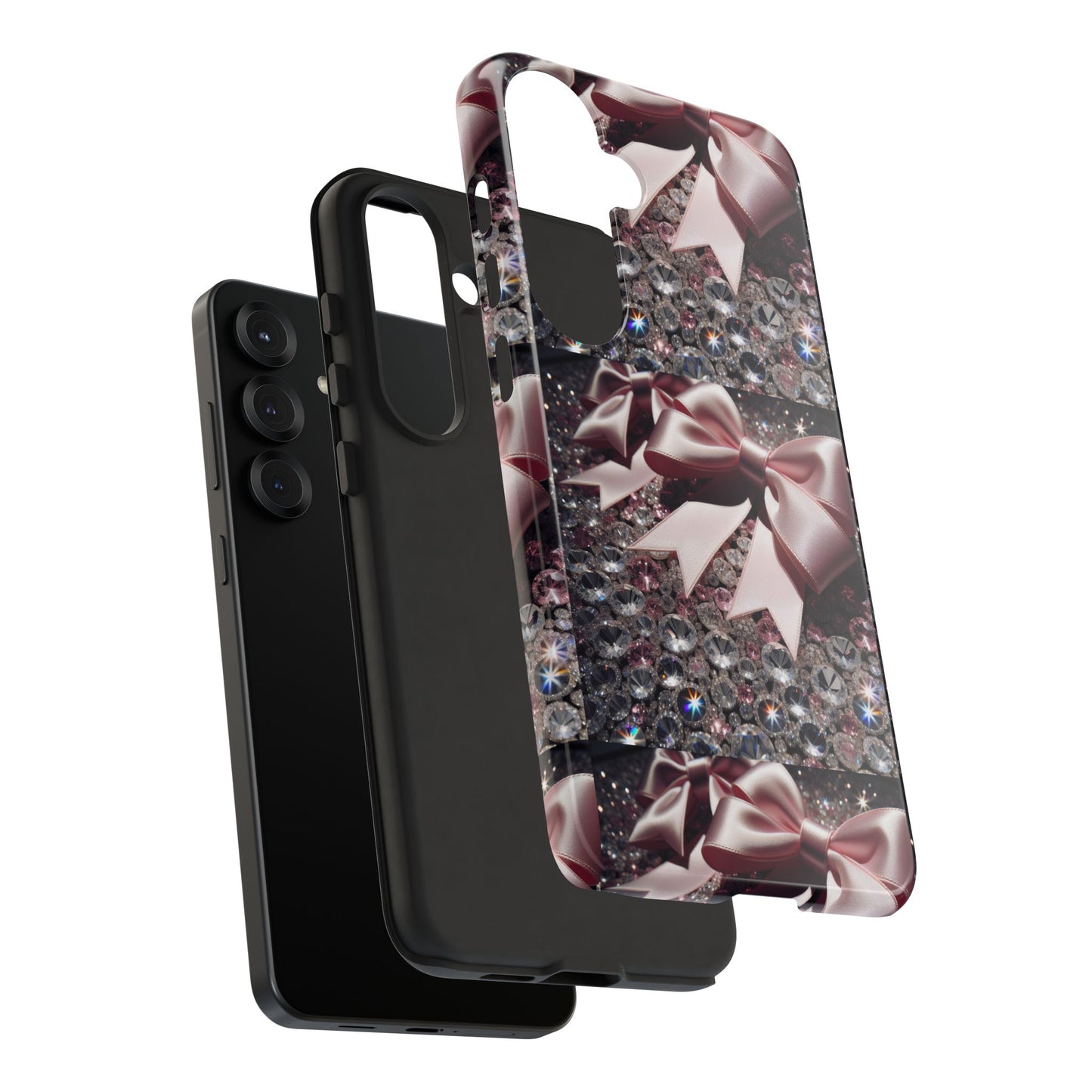 Sparkling Glam Phone Case, Tough Cases, Gift for Her, Stylish Cell Phone Accessories, Blinged Out Designs, Holiday Gifts