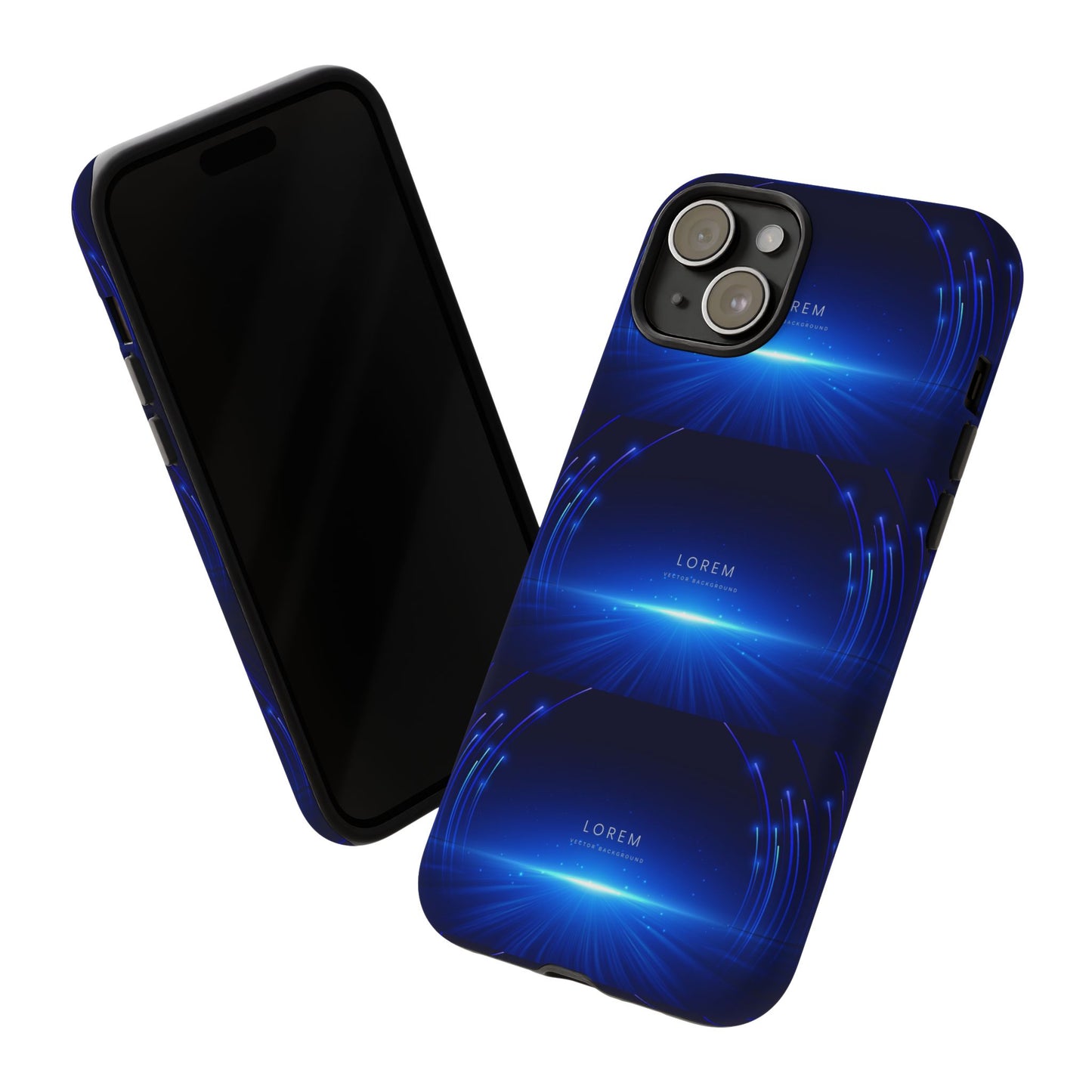 Tough Cases: Blue Lightwave Phone Case, Stylish Mobile Cover, Durable Protective Case, Gift for Tech Lovers, Trendy Gadget Accessory