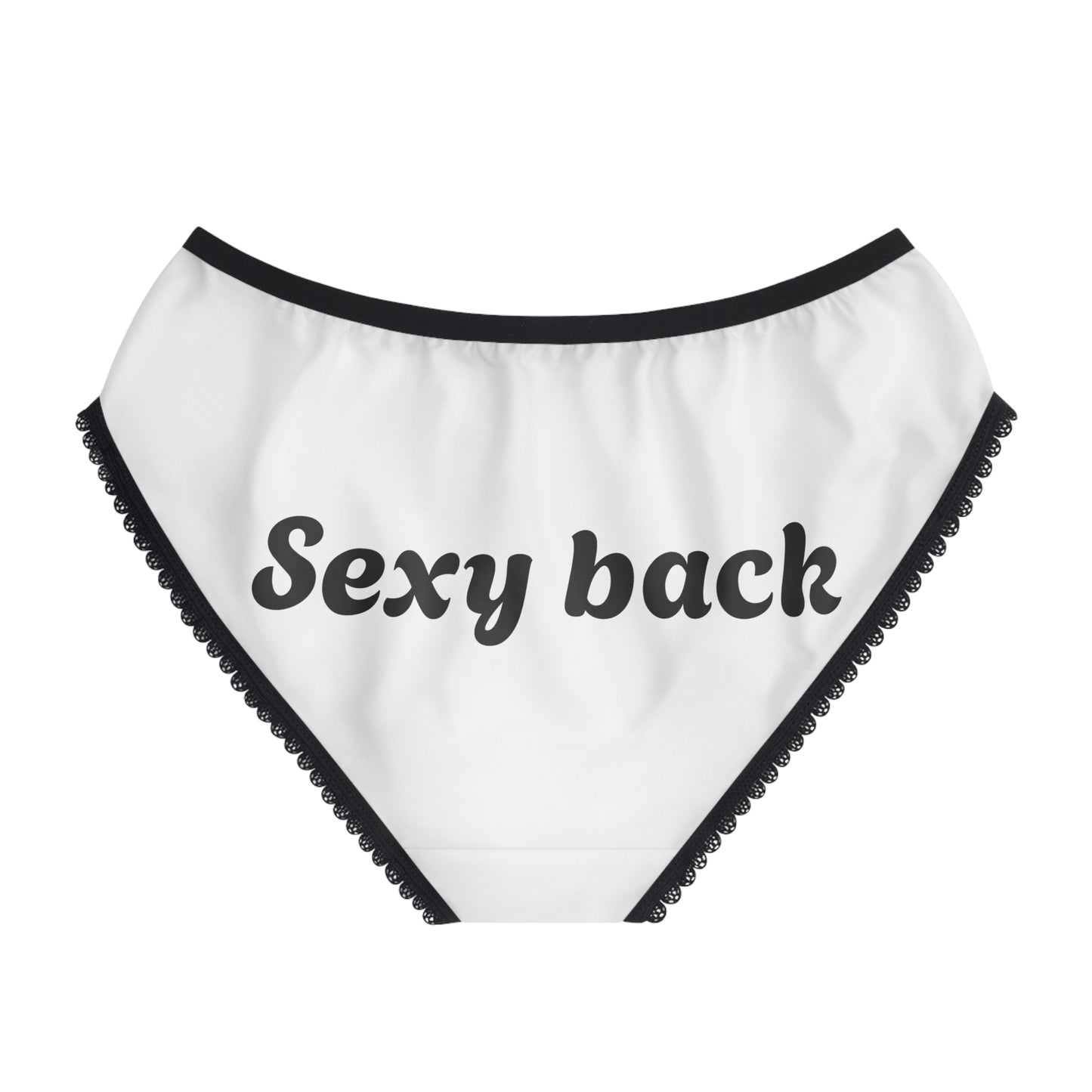Romantic Women's Briefs, Heart Design Underwear, Playful Lingerie, Fun Gift for Her, Sexy Back Intimates
