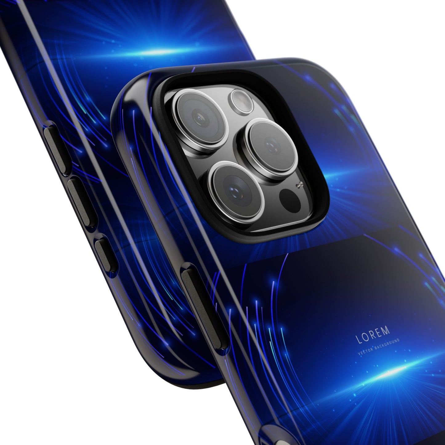 Tough Cases: Blue Lightwave Phone Case, Stylish Mobile Cover, Durable Protective Case, Gift for Tech Lovers, Trendy Gadget Accessory