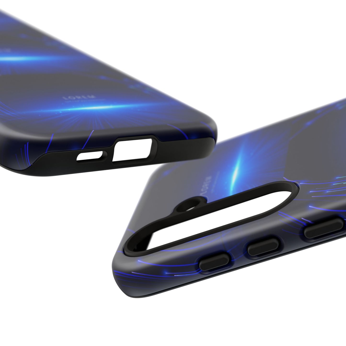 Tough Cases: Blue Lightwave Phone Case, Stylish Mobile Cover, Durable Protective Case, Gift for Tech Lovers, Trendy Gadget Accessory