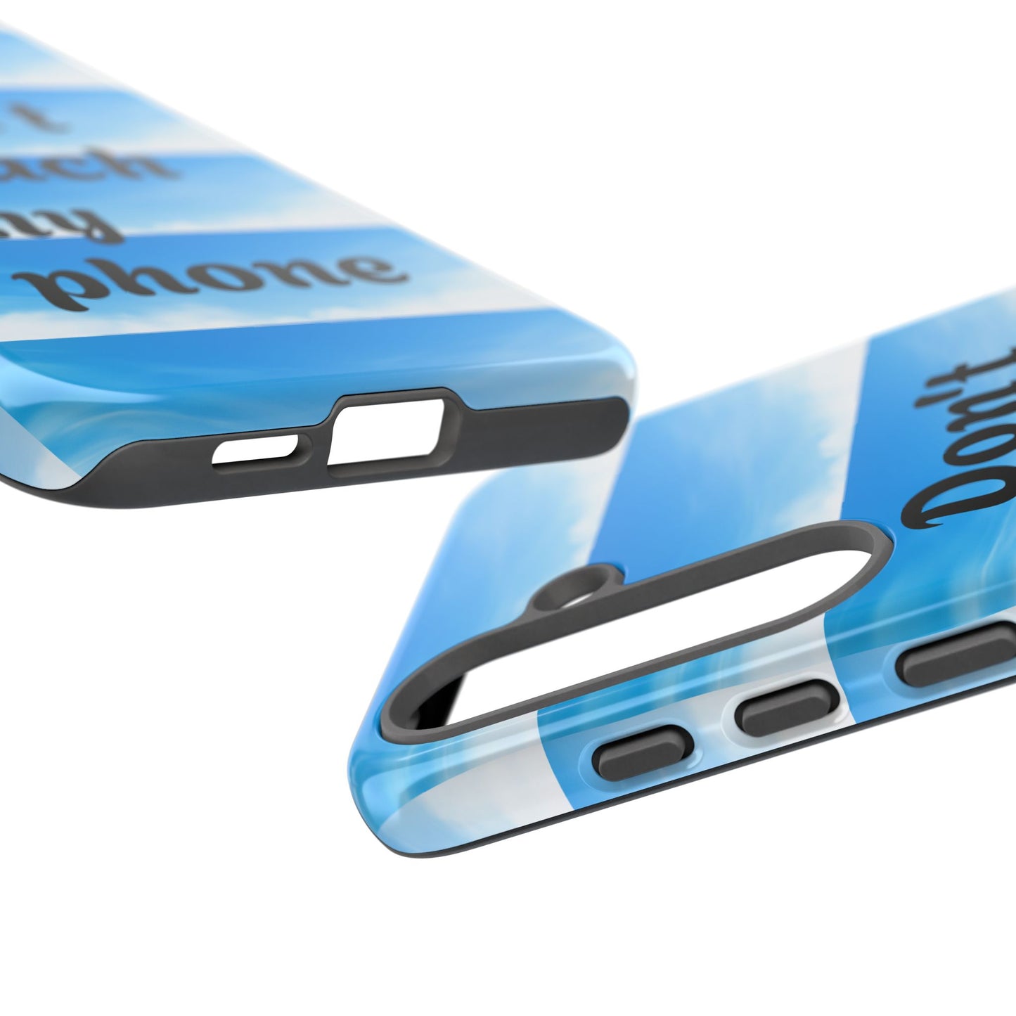 Phone Case, Quirky Phone Cover, Don't Touch My Phone Case, Gift for Teens, Trendy Accessory, Unique Phone Protection