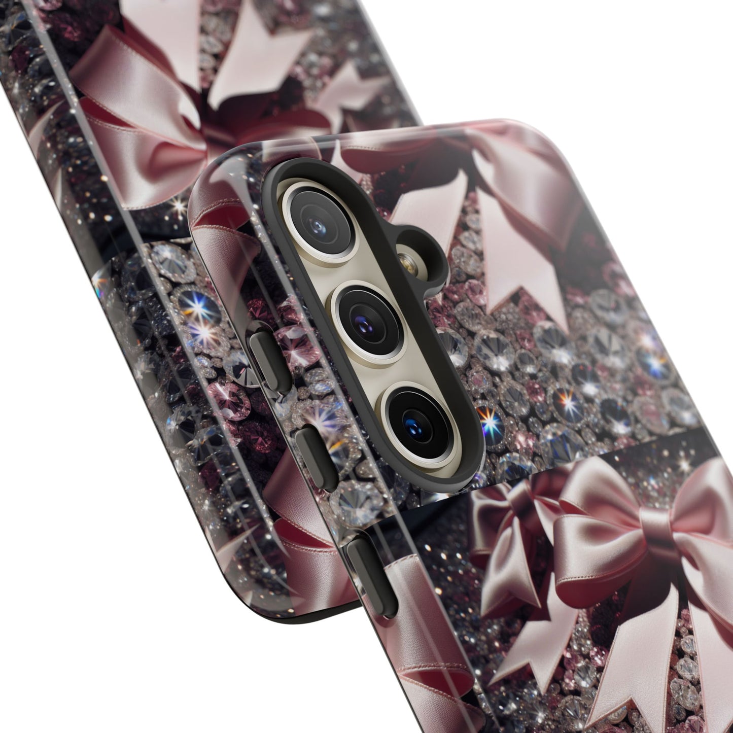 Sparkling Glam Phone Case, Tough Cases, Gift for Her, Stylish Cell Phone Accessories, Blinged Out Designs, Holiday Gifts