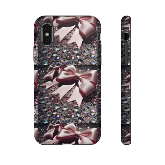 Sparkling Glam Phone Case, Tough Cases, Gift for Her, Stylish Cell Phone Accessories, Blinged Out Designs, Holiday Gifts