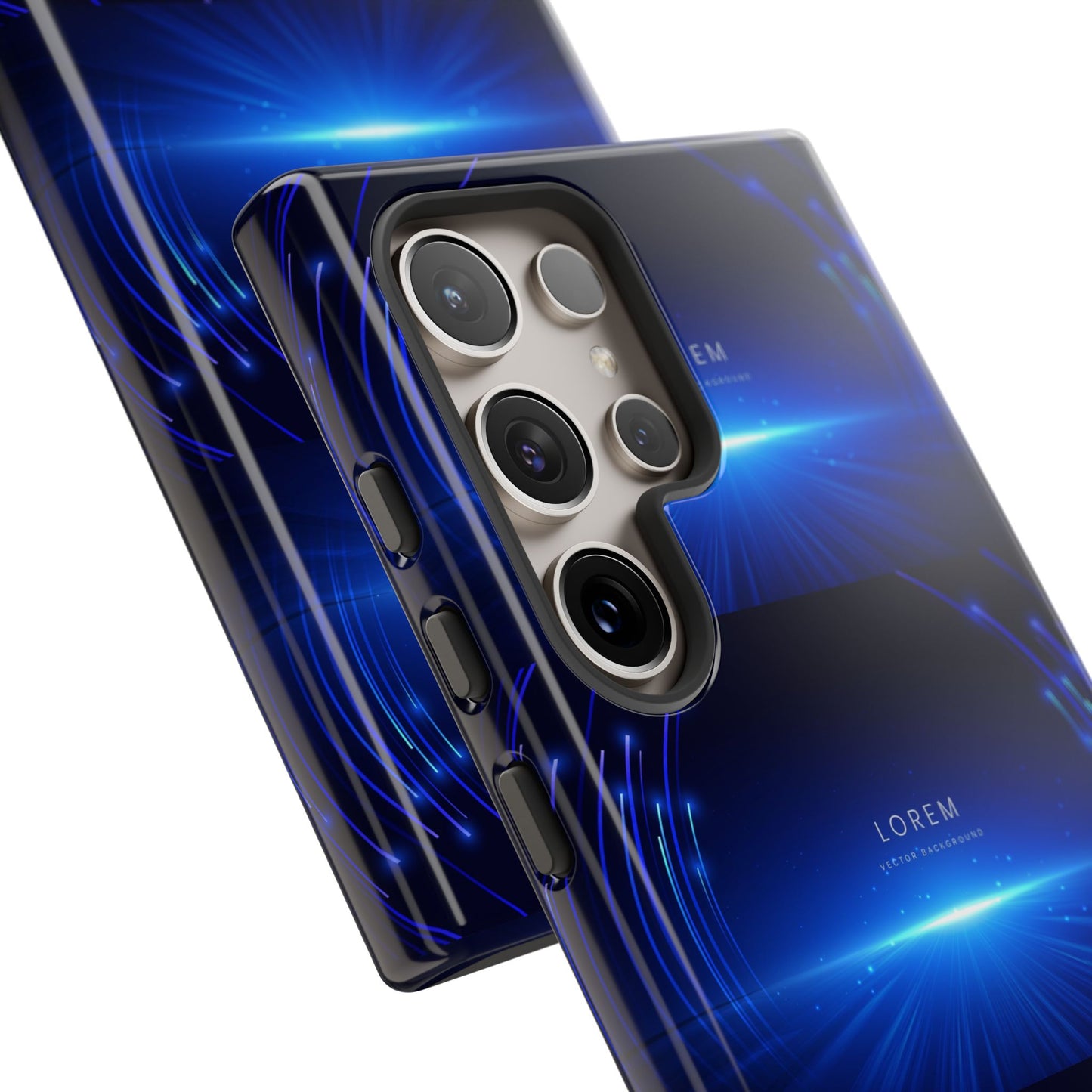Tough Cases: Blue Lightwave Phone Case, Stylish Mobile Cover, Durable Protective Case, Gift for Tech Lovers, Trendy Gadget Accessory
